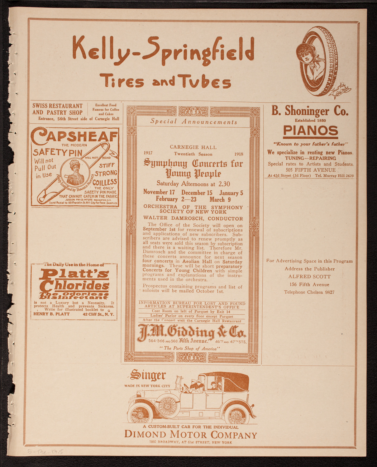 Graduation: Columbia University College of Pharmacy, May 17, 1917, program page 9