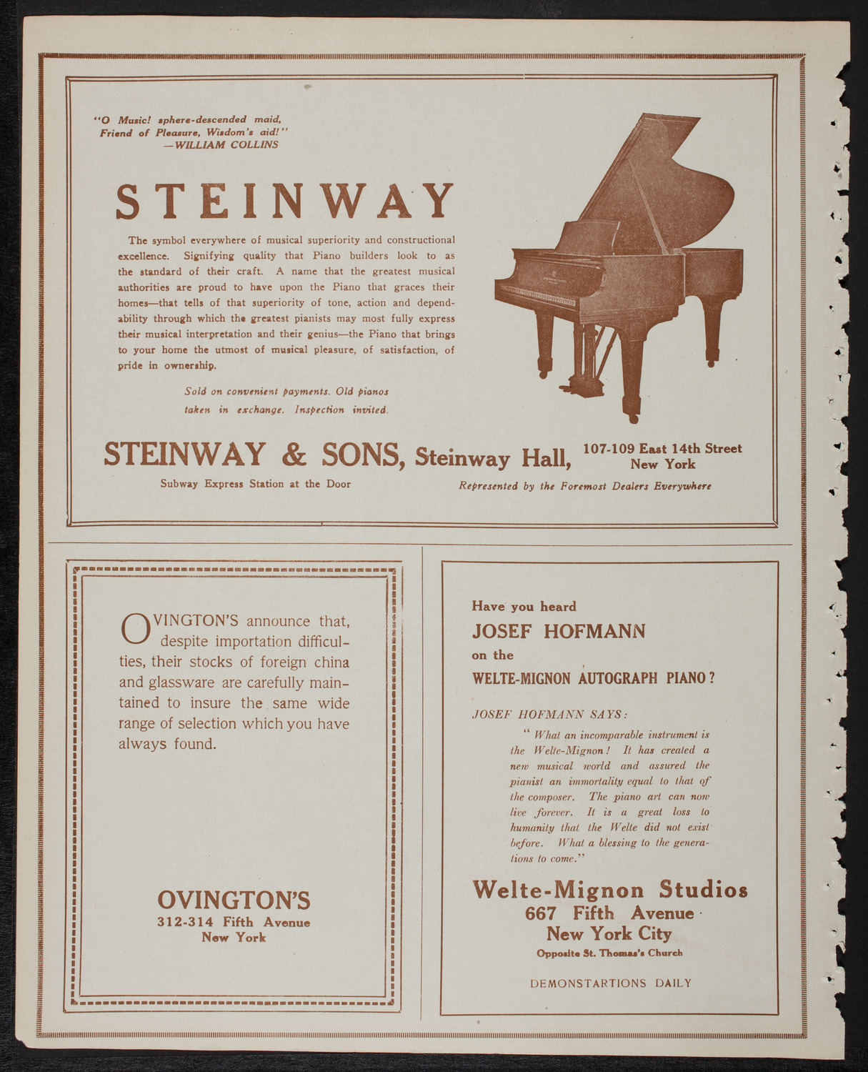 New York Philharmonic, January 27, 1918, program page 4