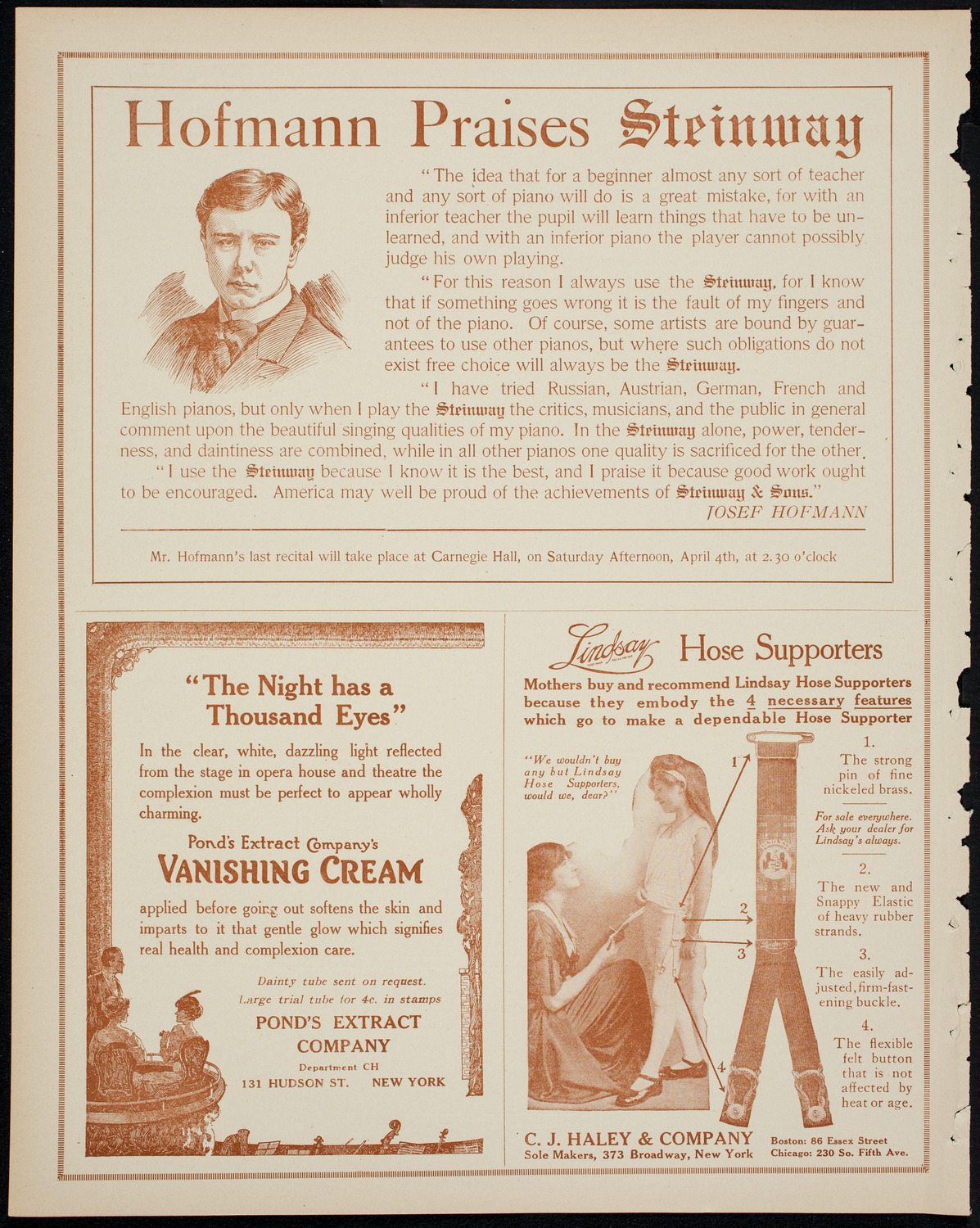 Meeting: United Irish Women of New York, March 23, 1914, program page 4