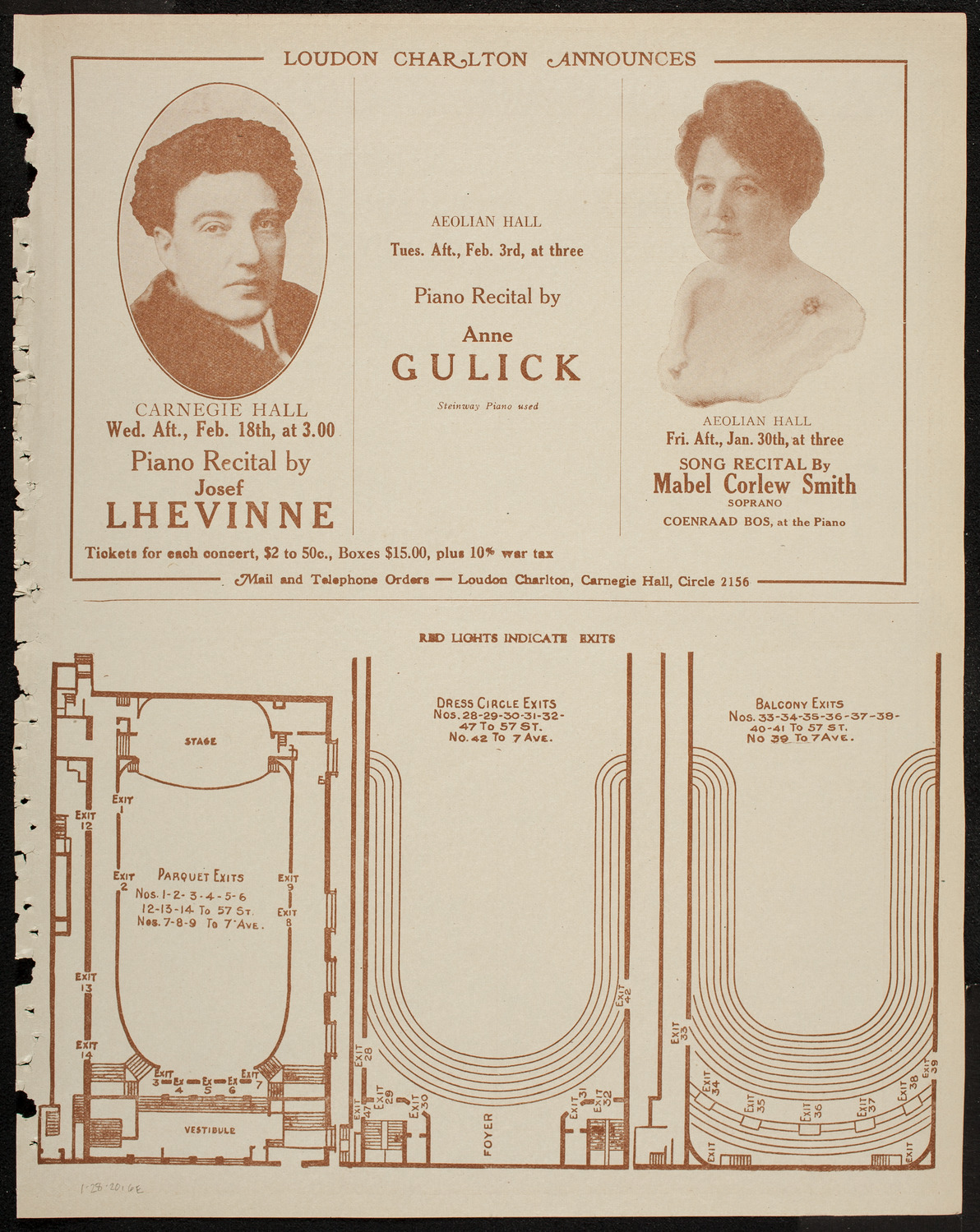 New Symphony Orchestra, January 28, 1920, program page 11