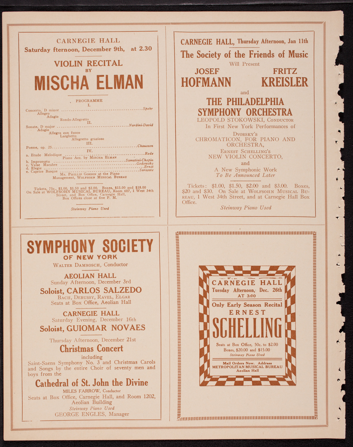 Boston Symphony Orchestra, December 2, 1916, program page 8