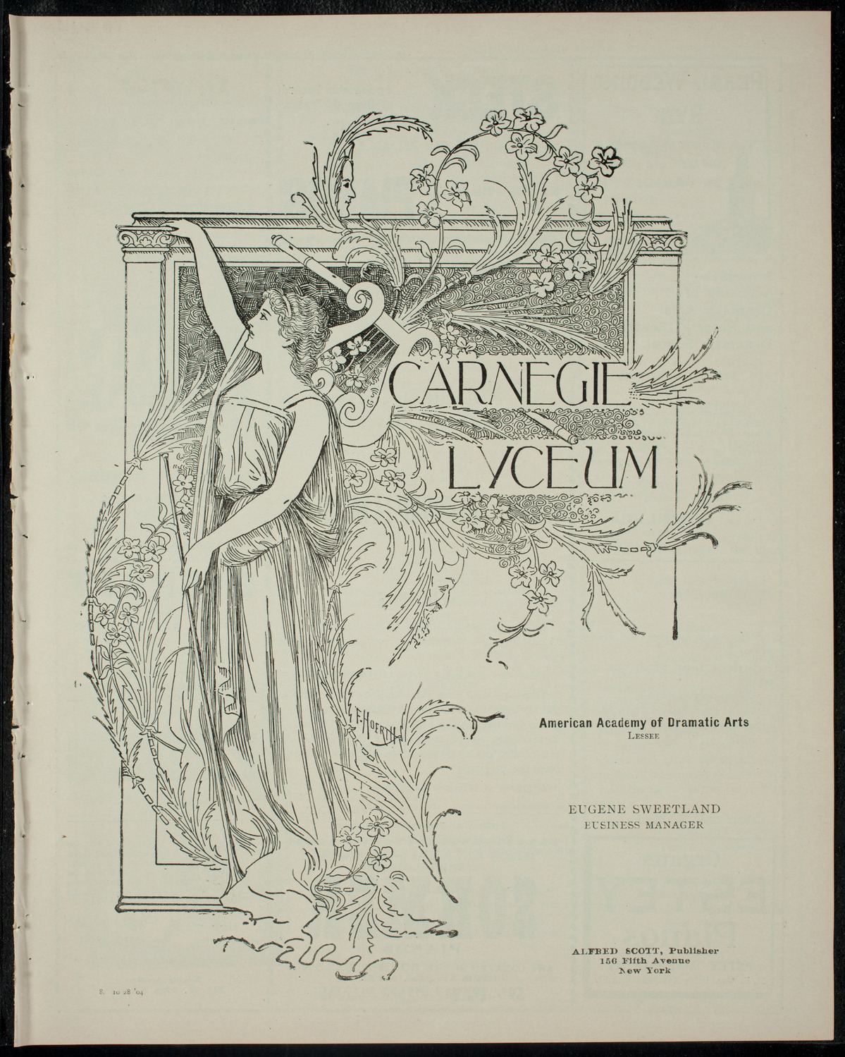 Elmendorf Lecture: Northern Italy from Genoa to Venice, October 28, 1904, program page 1