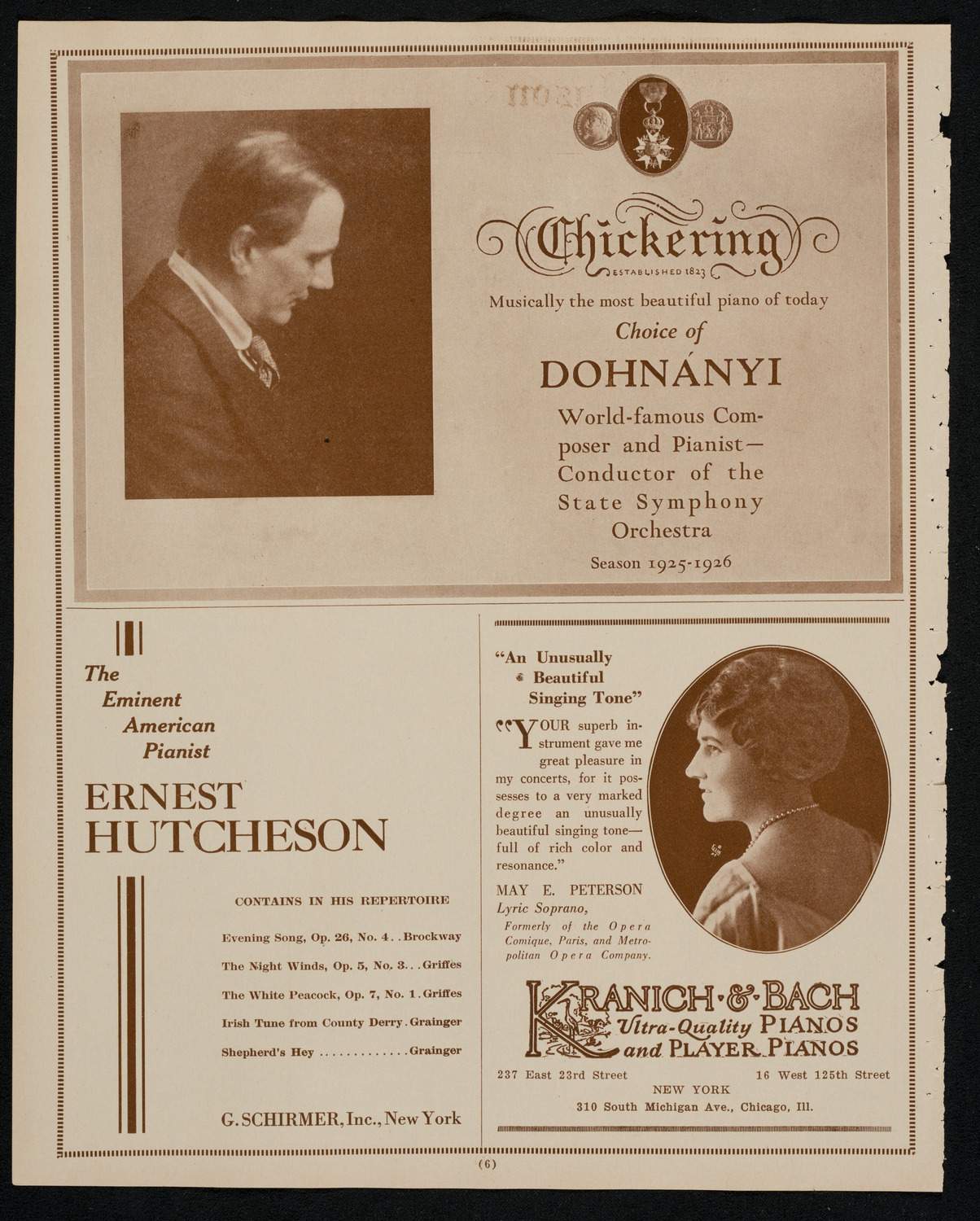 Philadelphia Orchestra, December 1, 1925, program page 6