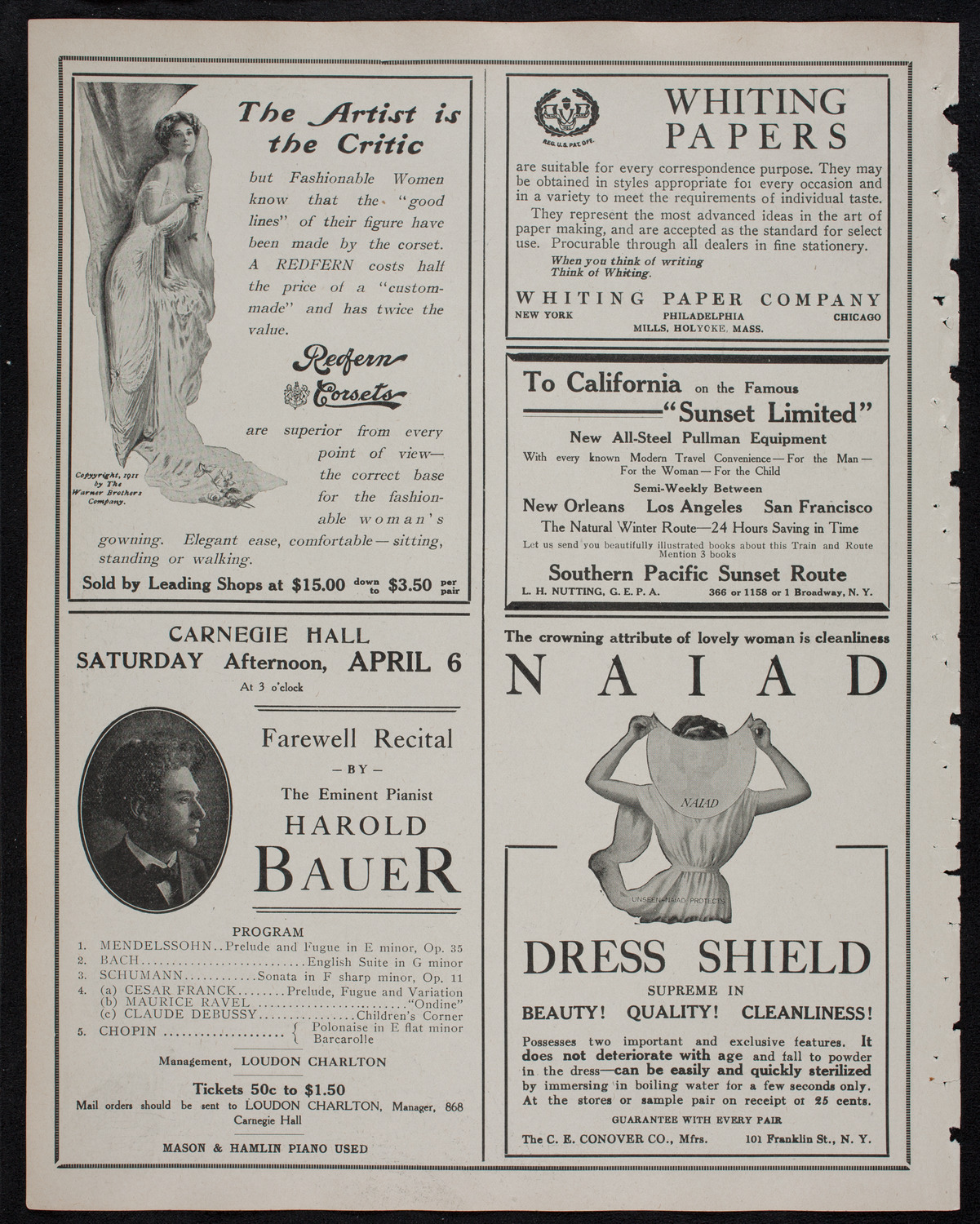 Brahms Festival: New York Symphony Orchestra, March 29, 1912, program page 2