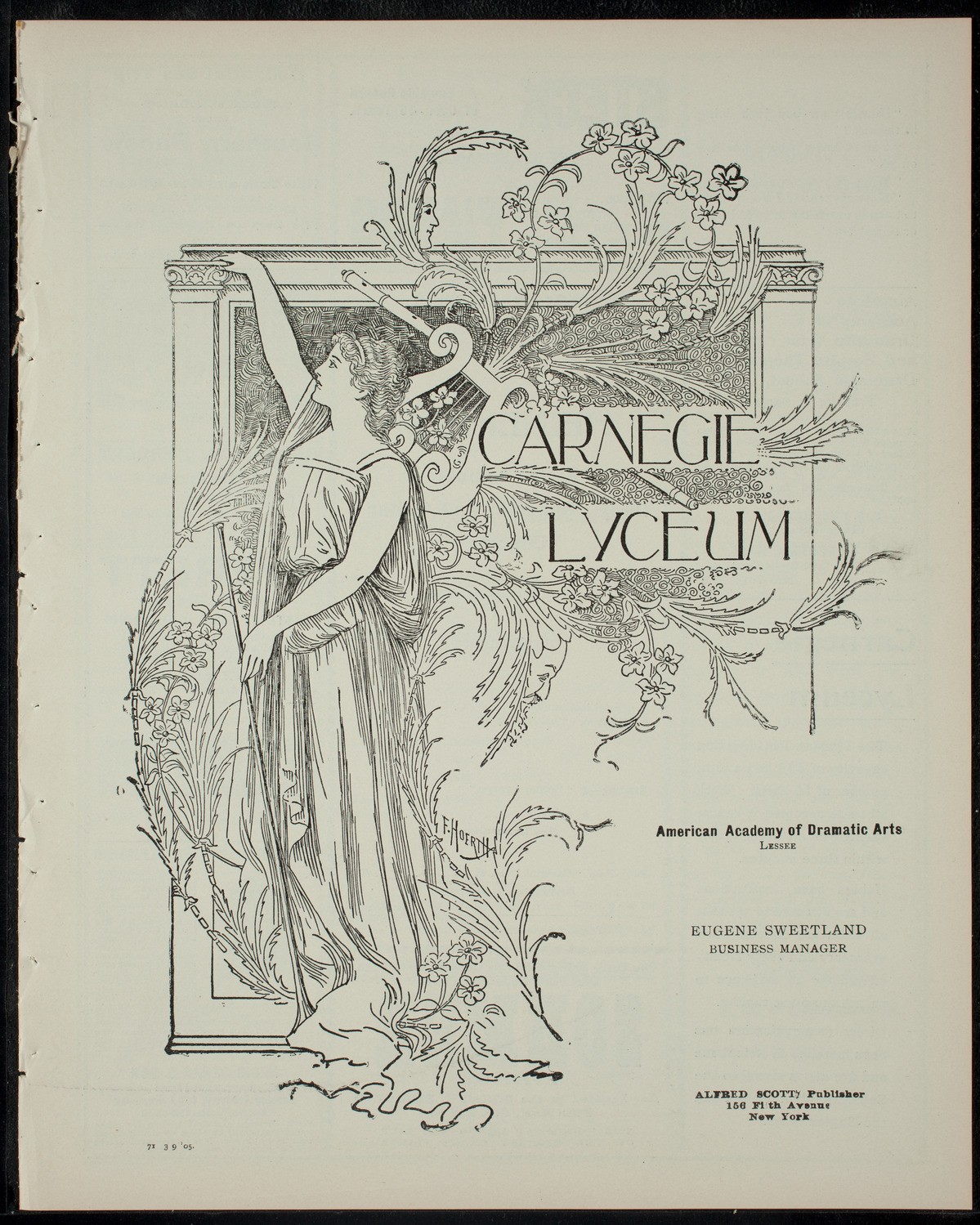 Charles Heinline's Sixth Annual Banjo, Mandolin and Guitar Concert, March 9, 1905, program page 1