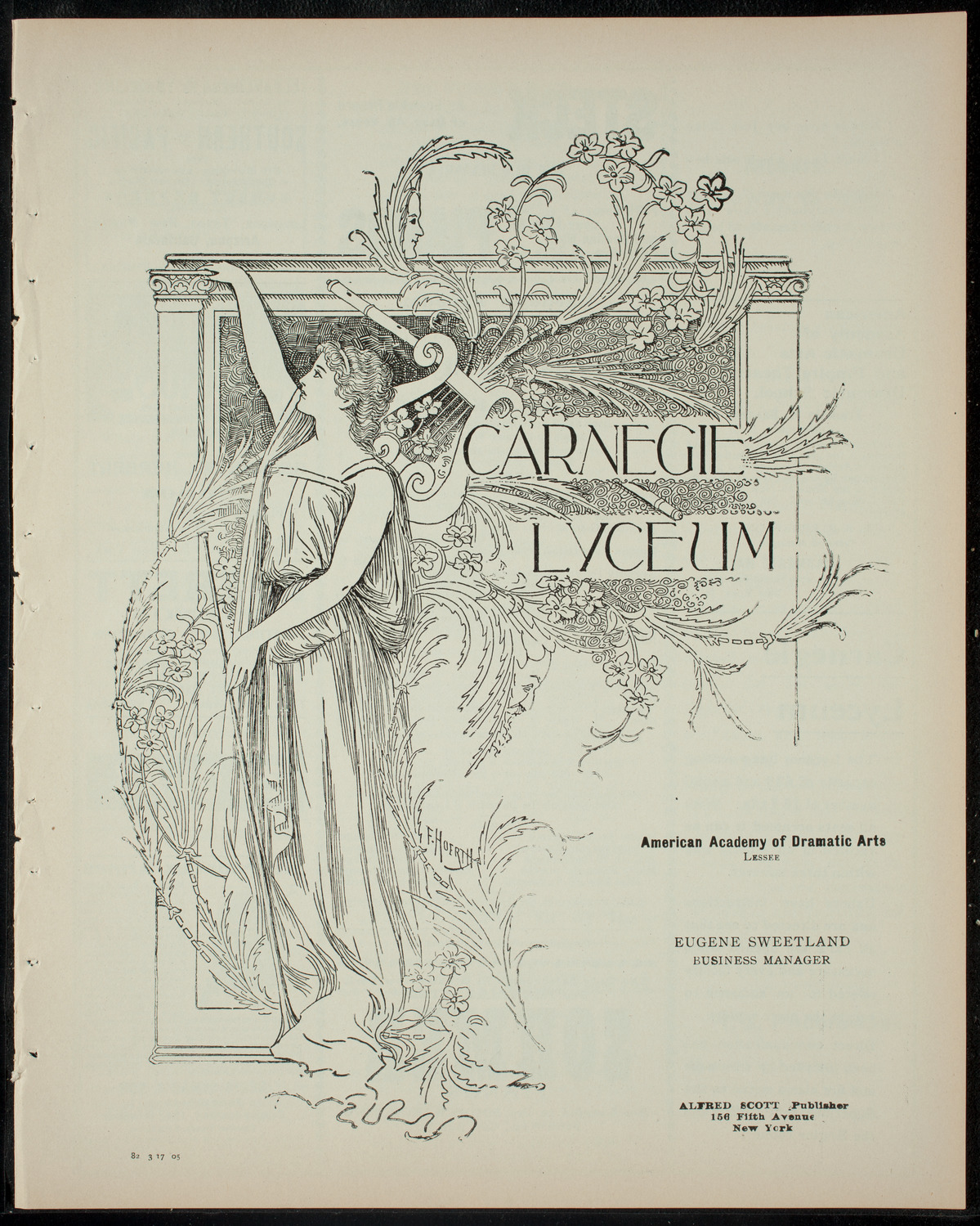 Columbia Varsity Show, March 17, 1905, program page 1