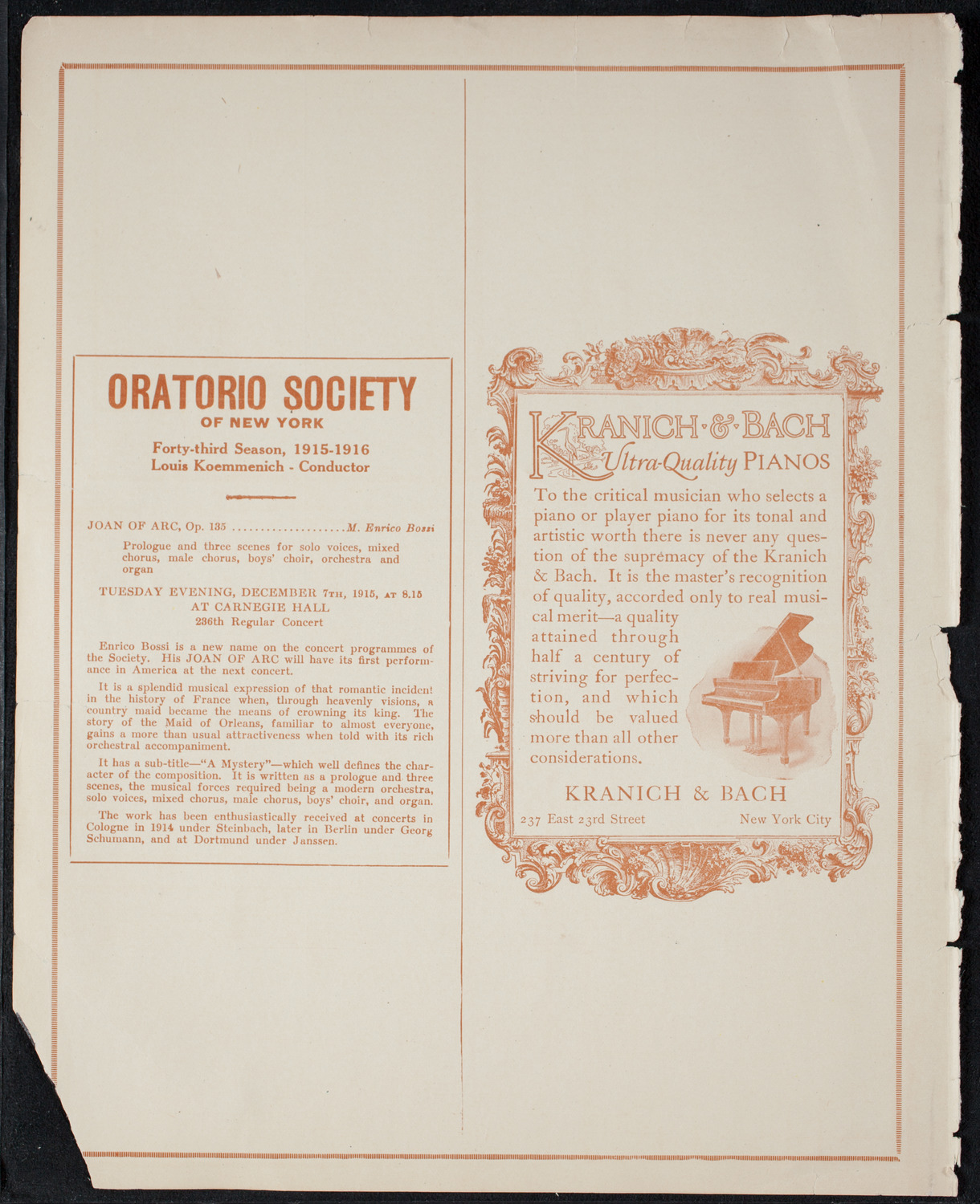 Graduation: New York College of Dentistry, June 7, 1915, program page 10