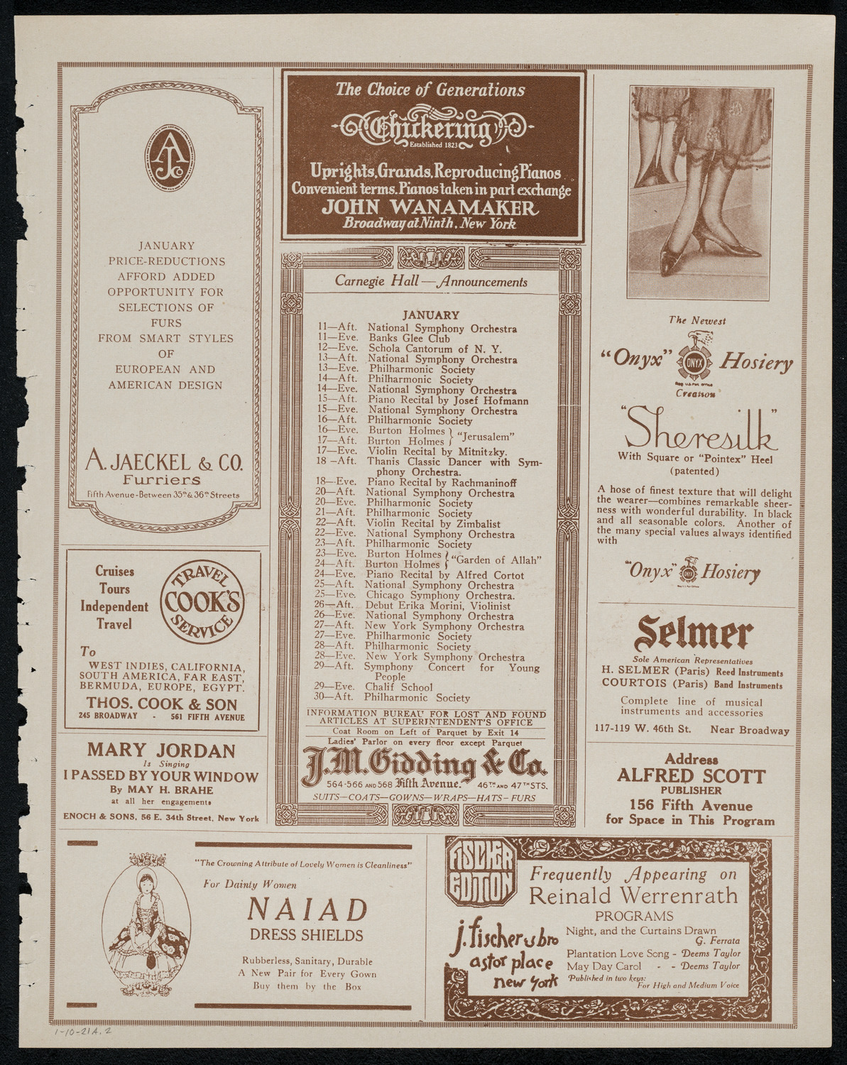 Burton Holmes Travelogue: Constantinople, January 10, 1921, program page 3