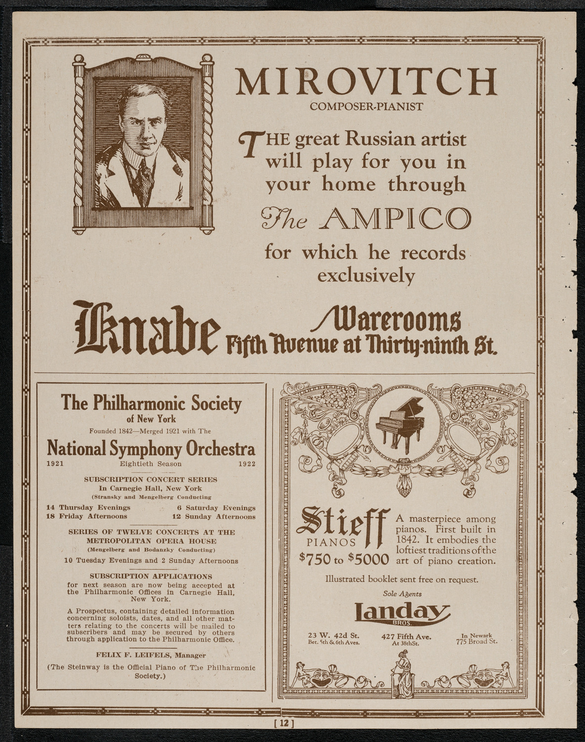 Meeting: American Defense Society, May 1, 1921, program page 12