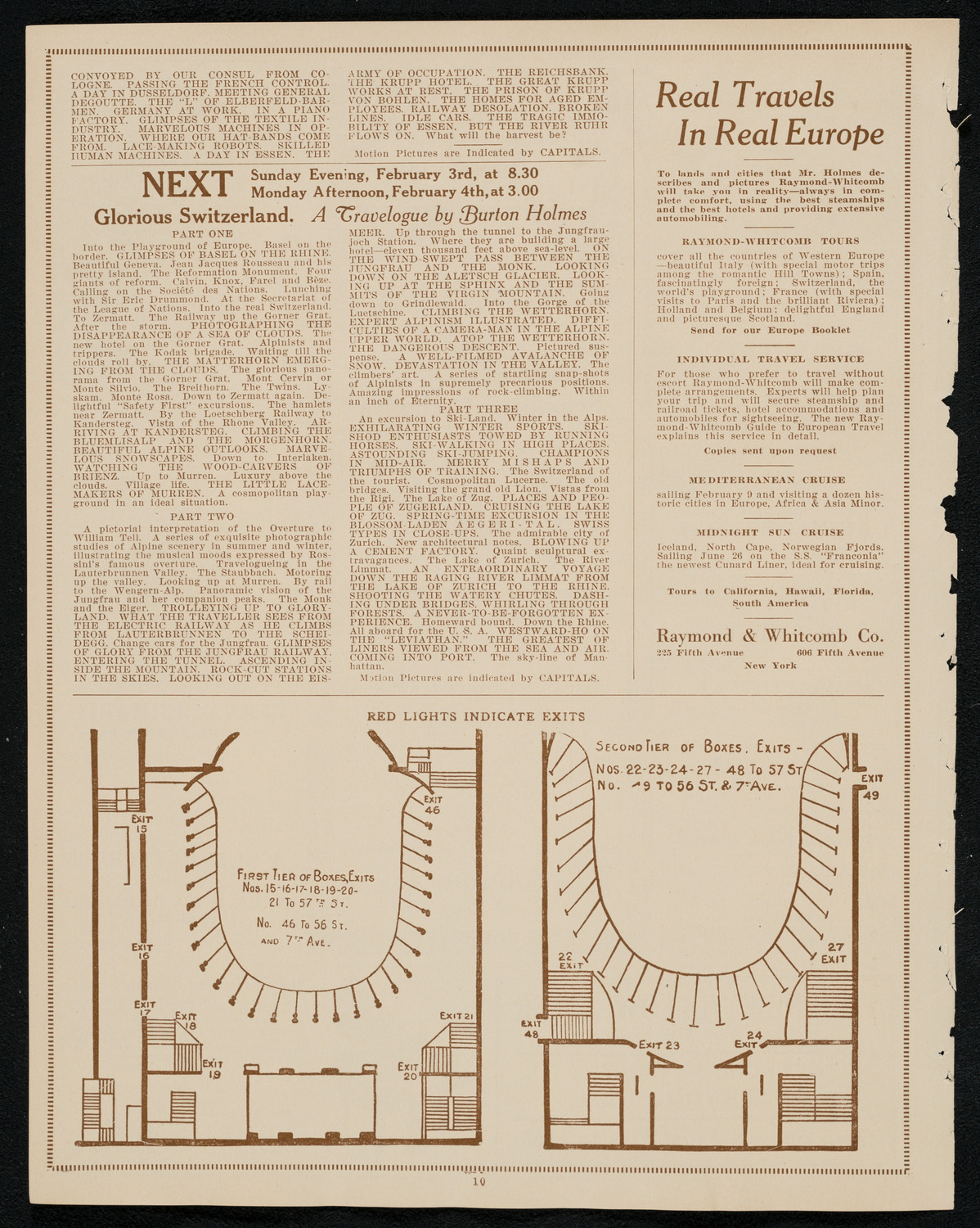 Burton Holmes Travelogue: Vienna to Berlin and the Ruhr, January 28, 1924, program page 10