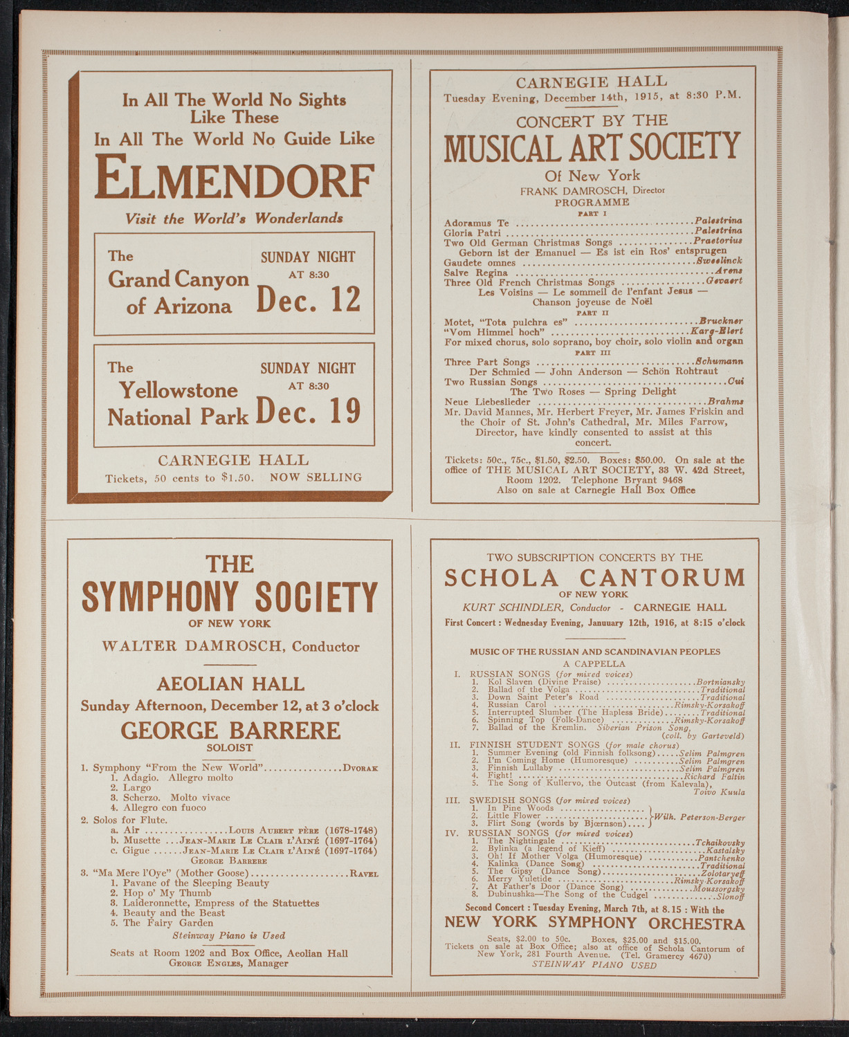 Oratorio Society of New York, December 8, 1915, program page 8