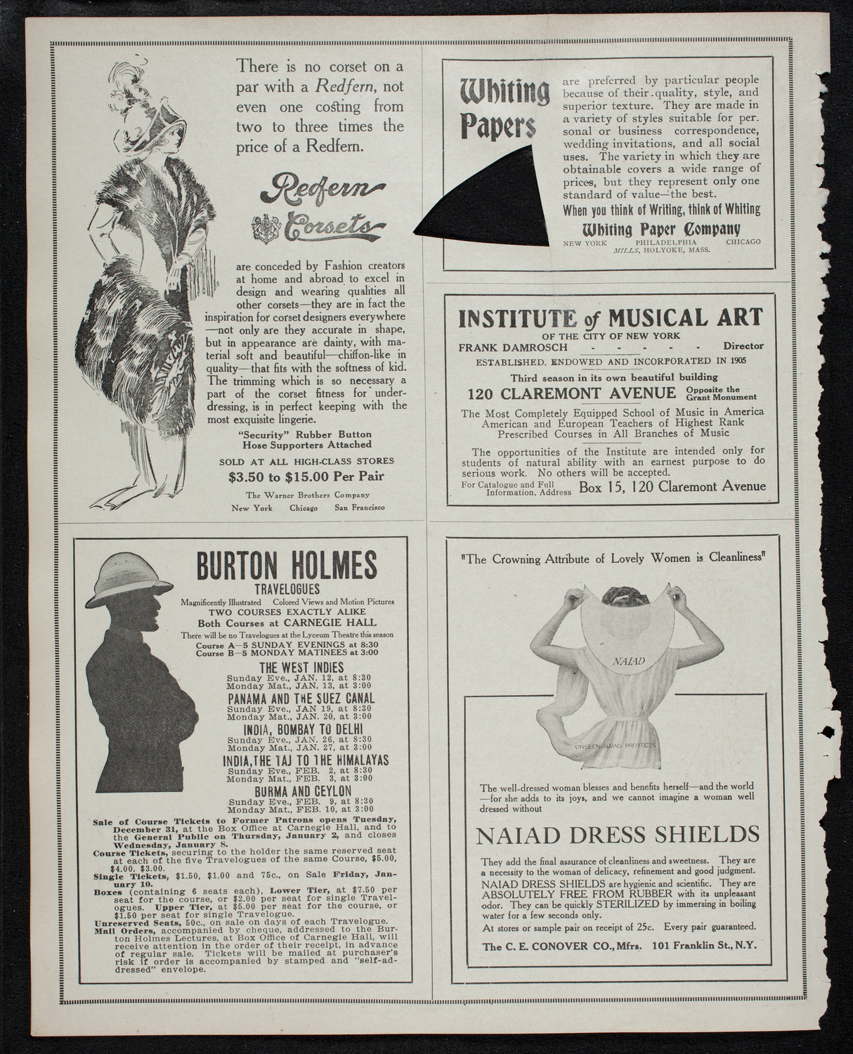 Elmendorf Lecture: Yellowstone Park, November 11, 1912, program page 2