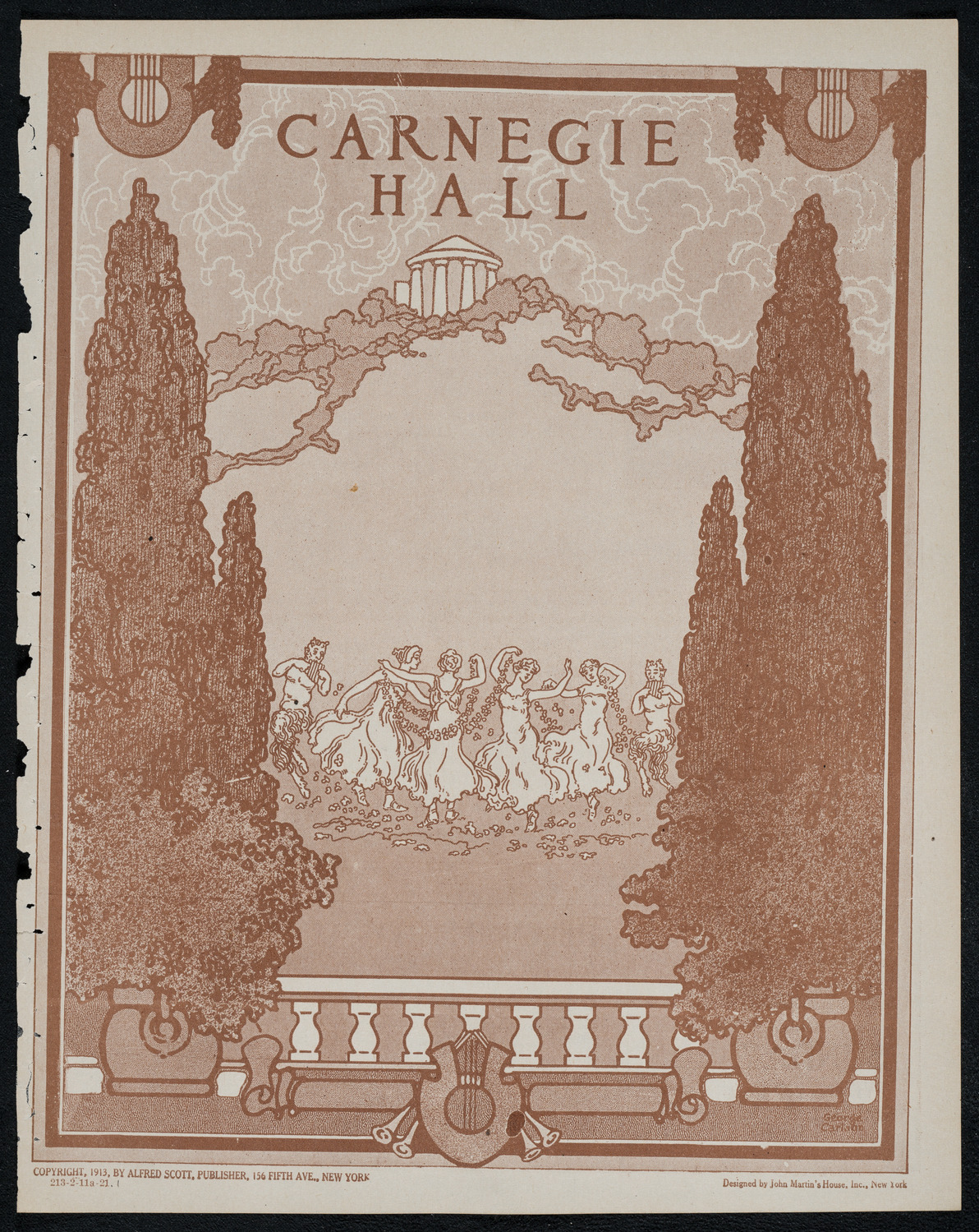 New York Philharmonic, February 11, 1921, program page 1