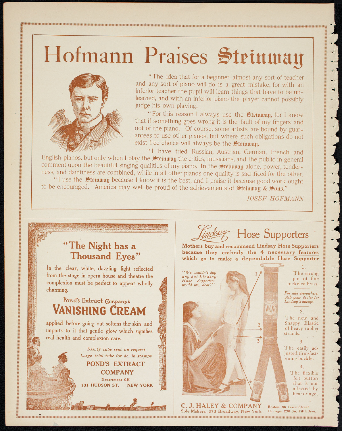 Benefit: Bronx Maternity Hospital, June 20, 1914, program page 4