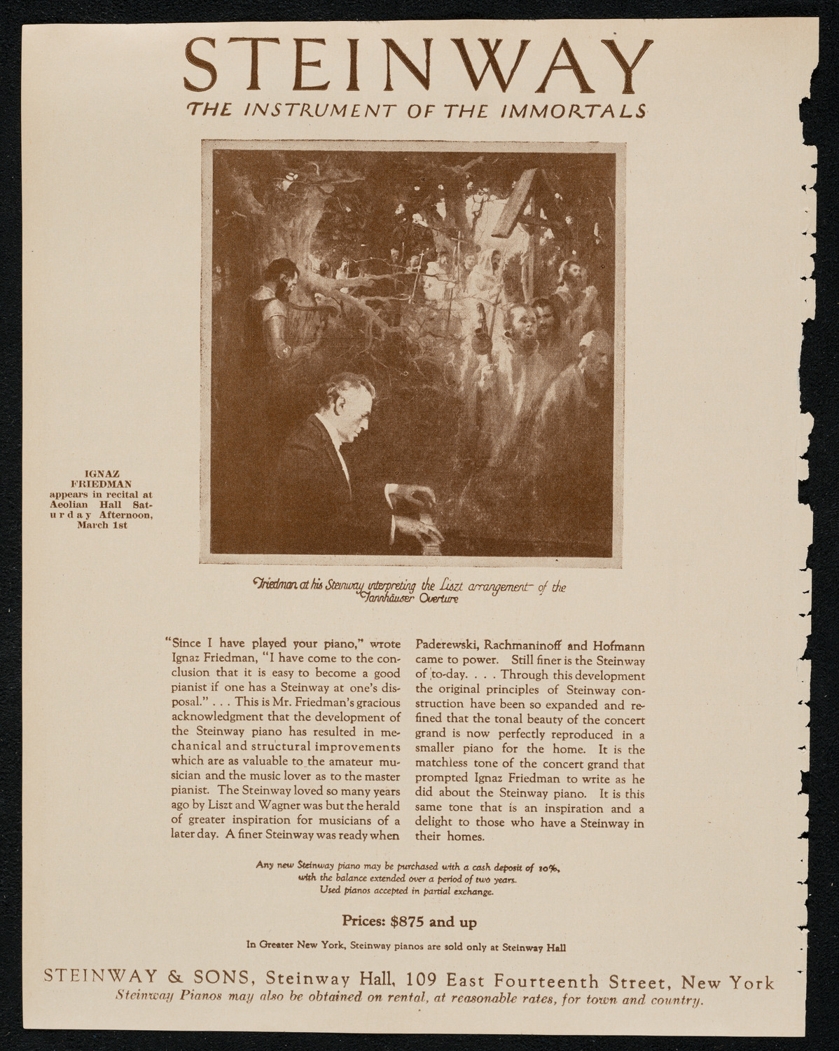 New York Philharmonic Students' Concert, February 27, 1924, program page 4