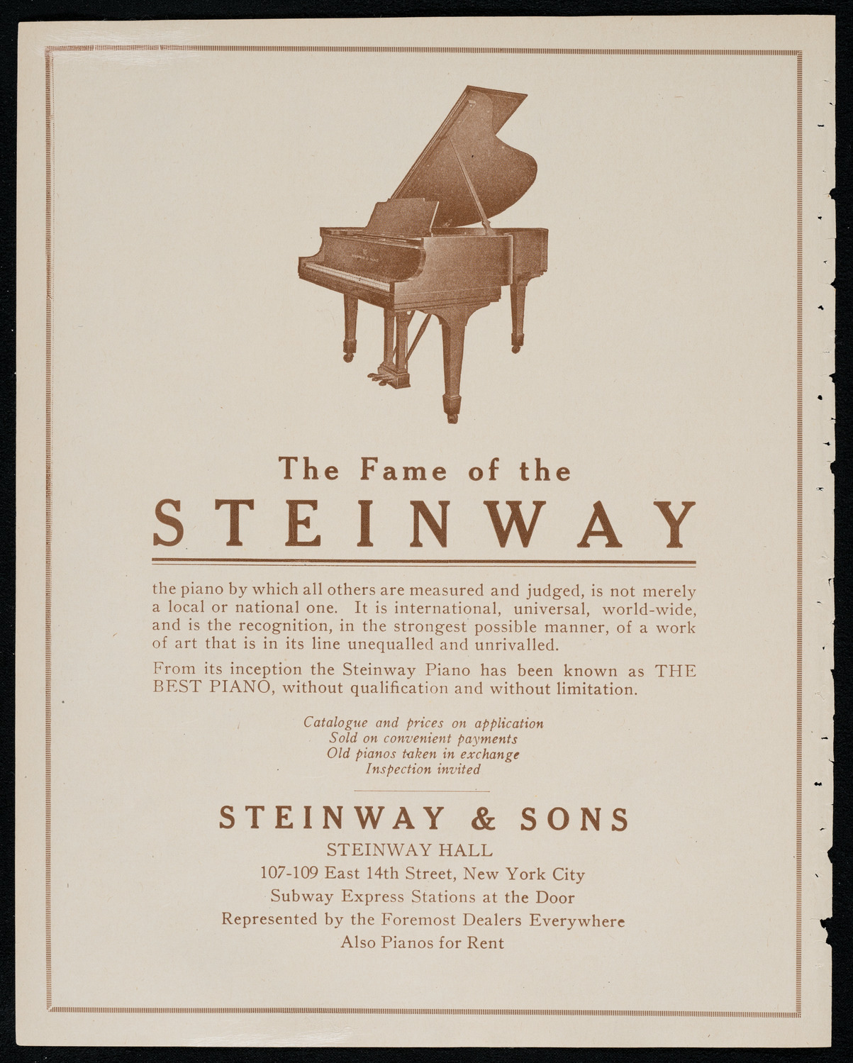 New York Philharmonic, November 11, 1920, program page 4