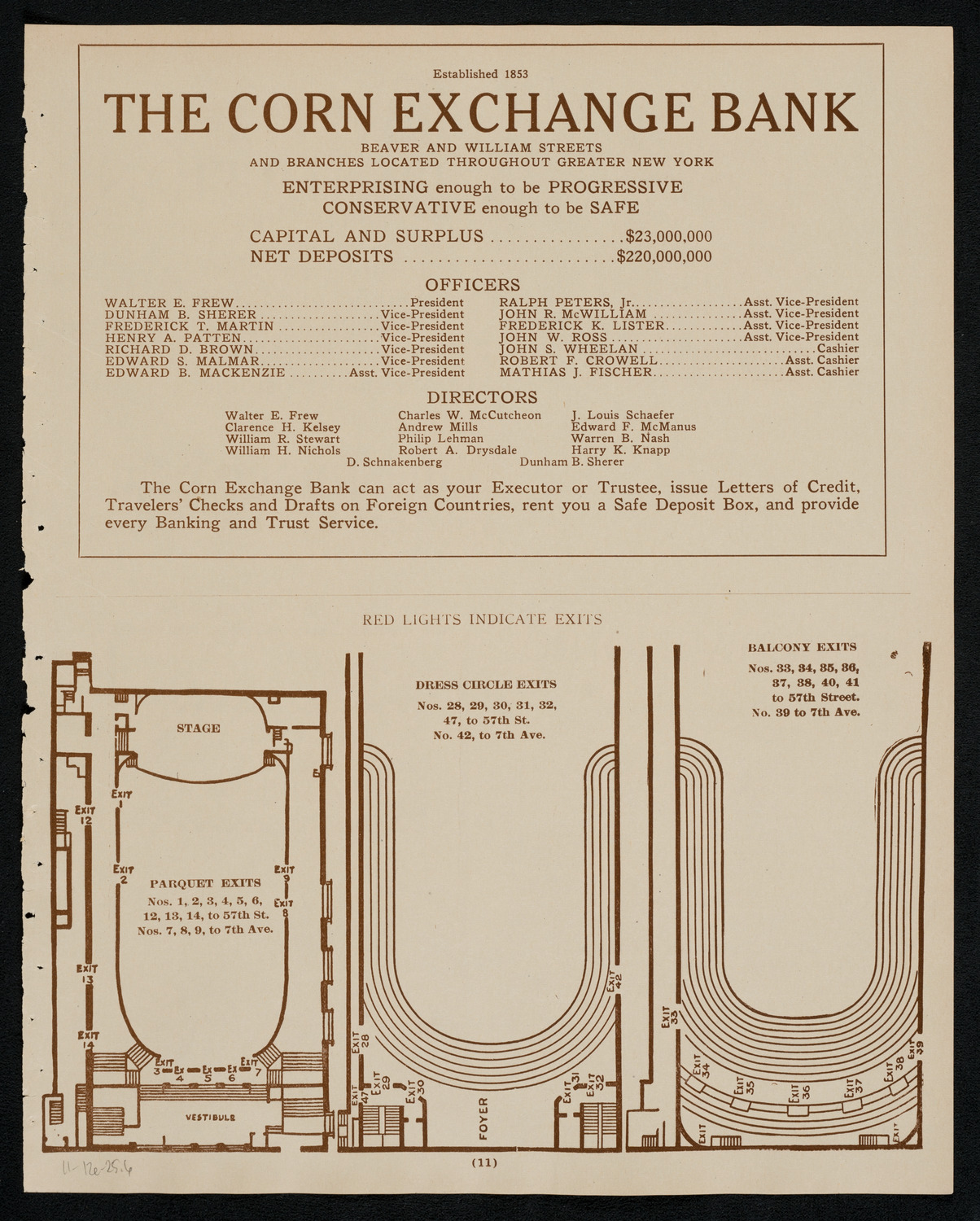 New York Philharmonic, November 12, 1925, program page 11