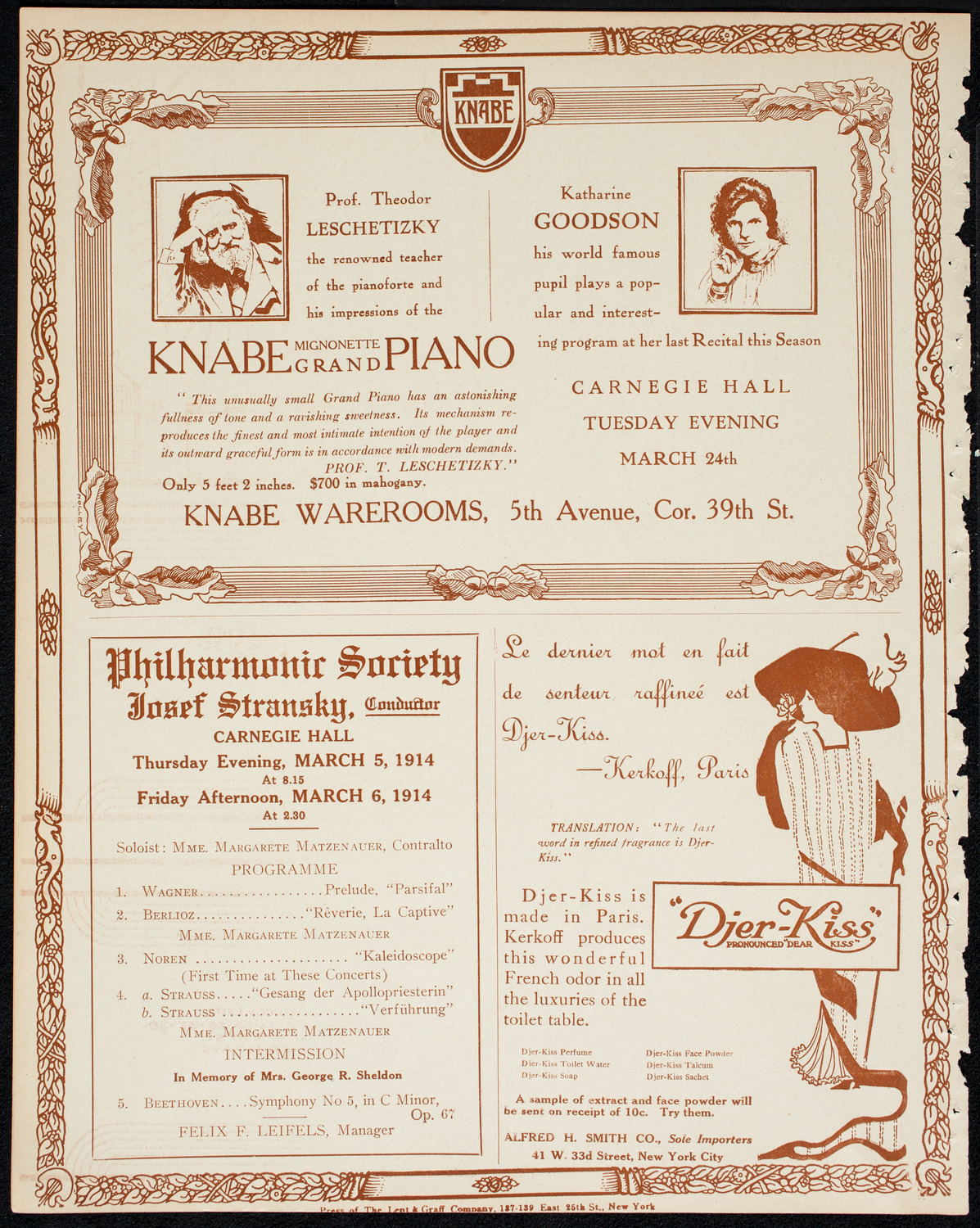 Minneapolis Symphony Orchestra, March 2, 1914, program page 12