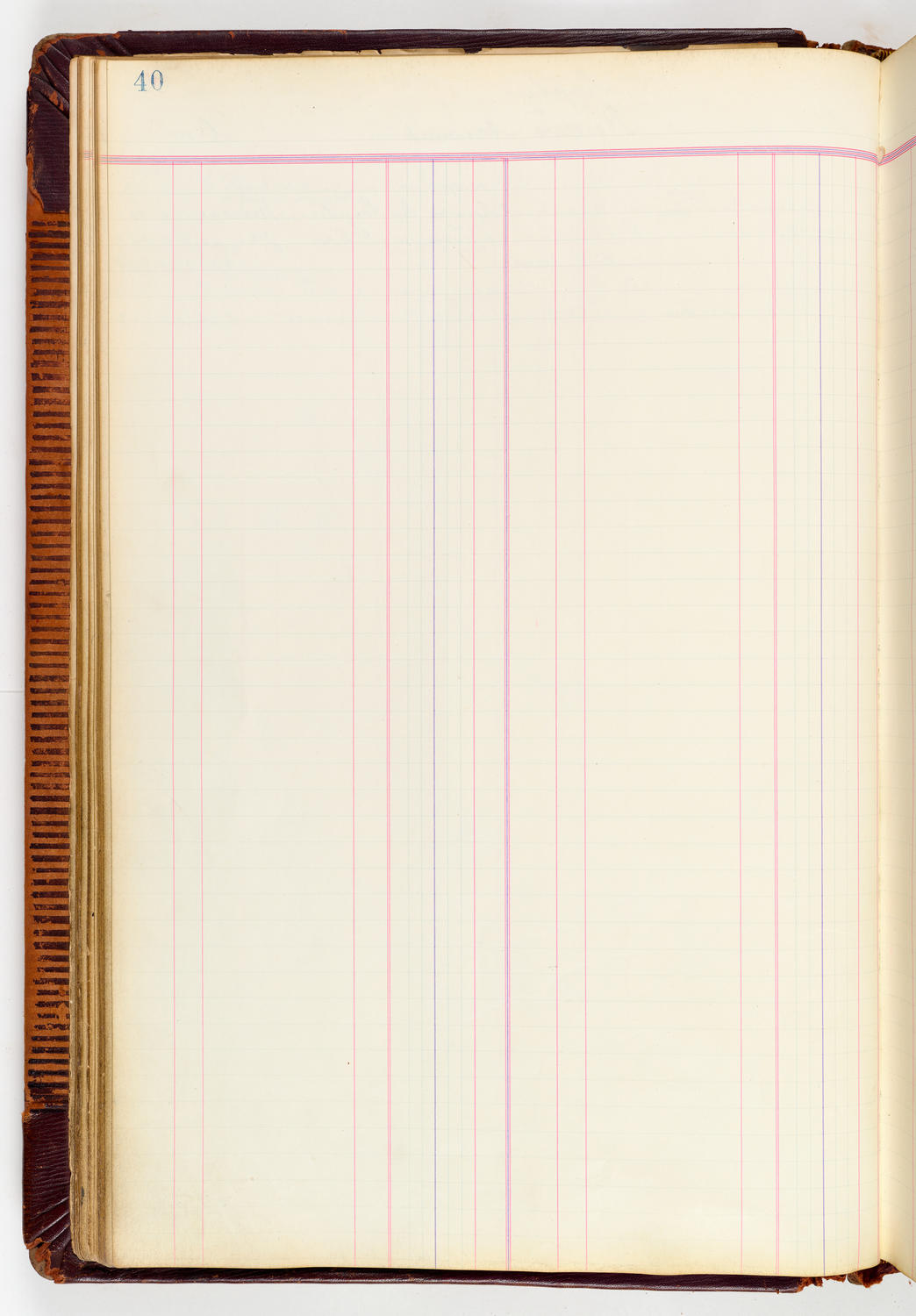 Music Hall Accounting Ledger, volume 3, page 40