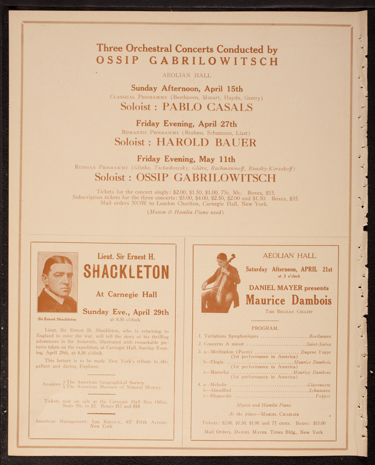 Scandinavian Symphony Society of New York, April 14, 1917, program page 10