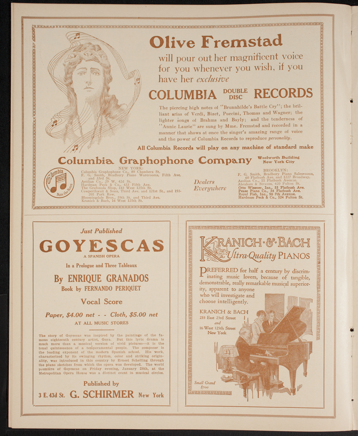 Mischa Elman, Violin, February 12, 1916, program page 6