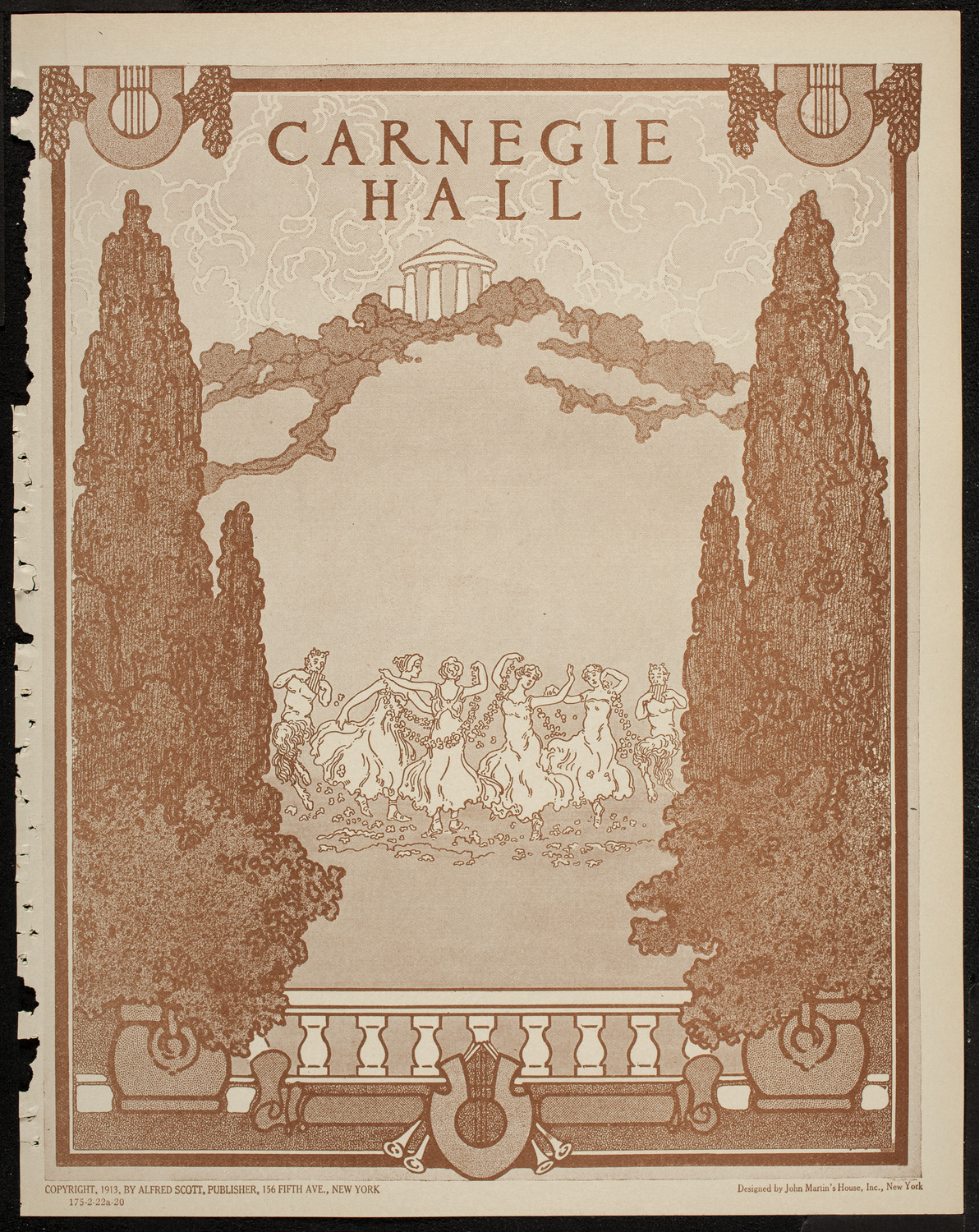 New York Philharmonic, February 22, 1920, program page 1