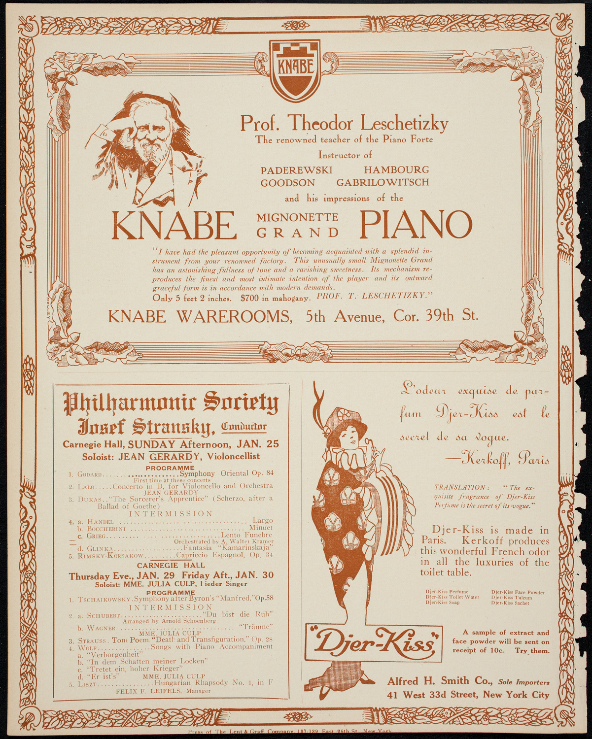 United Hebew Trades of New York 25th Anniversary Festival, January 24, 1914, program page 12