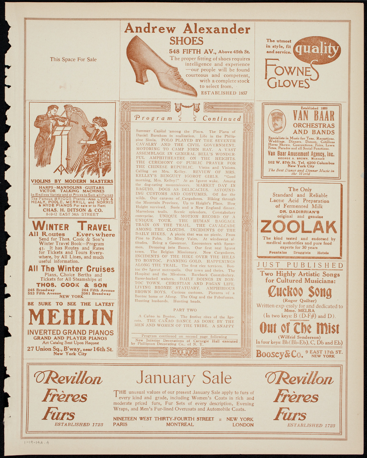 Burton Holmes Travelogue: Hiking Through Luzon, January 19, 1914, program page 7