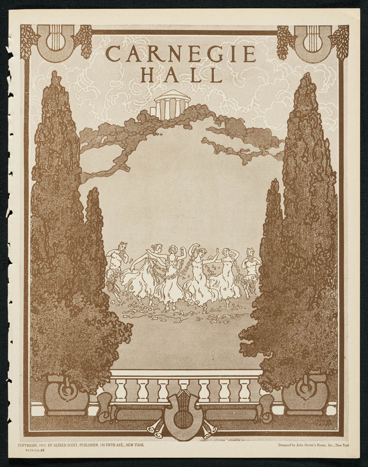 Reinald Werrenrath, Baritone, November 11, 1923, program page 1