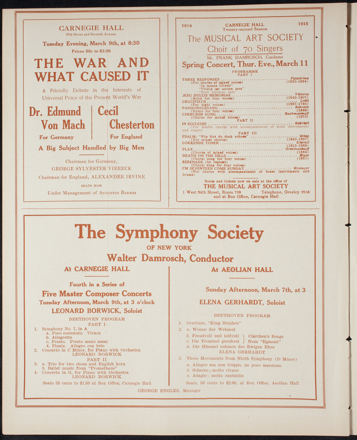 Russian Symphony Society of New York, March 6, 1915, program page 8