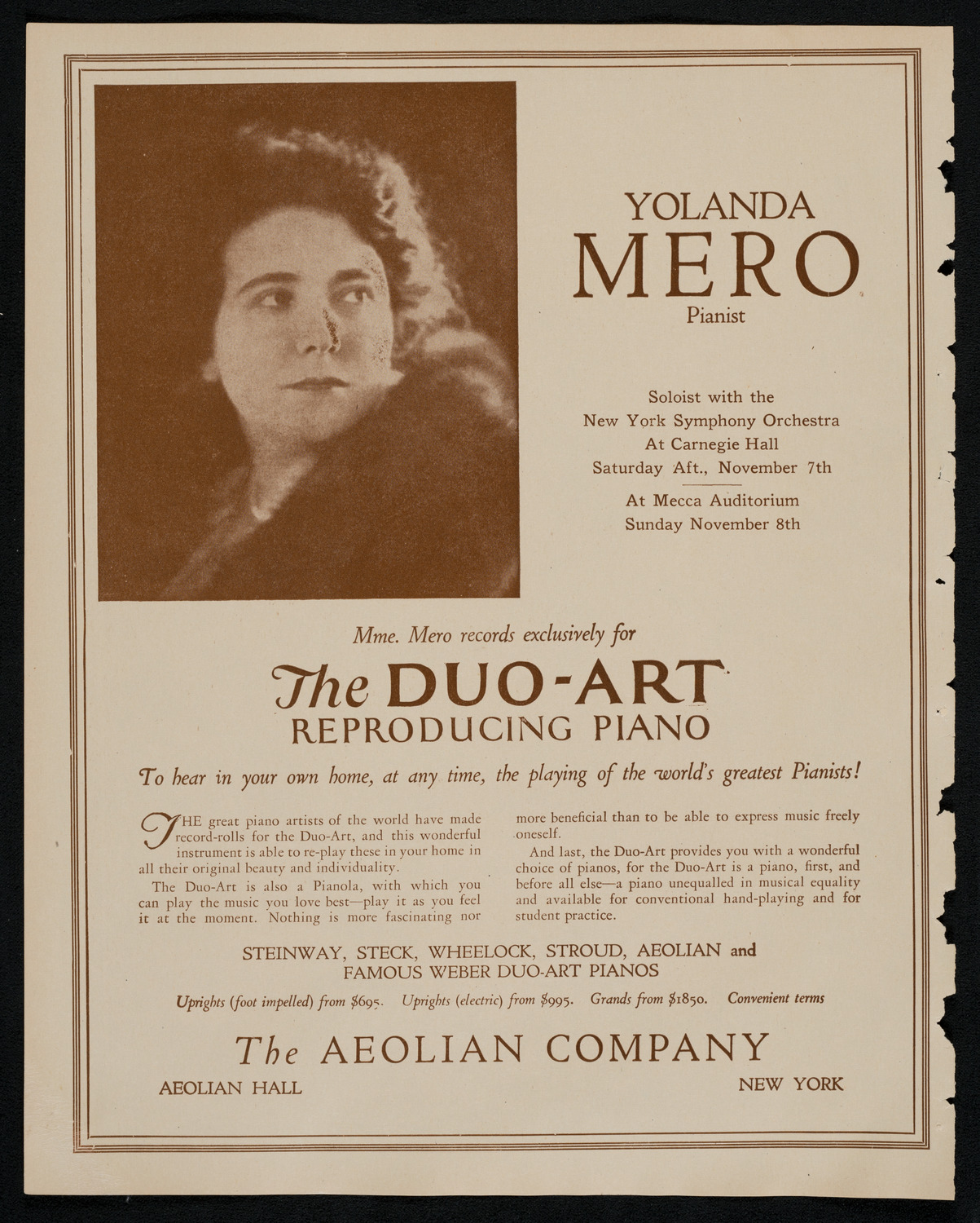 State Symphony Orchestra of New York, November 4, 1925, program page 2