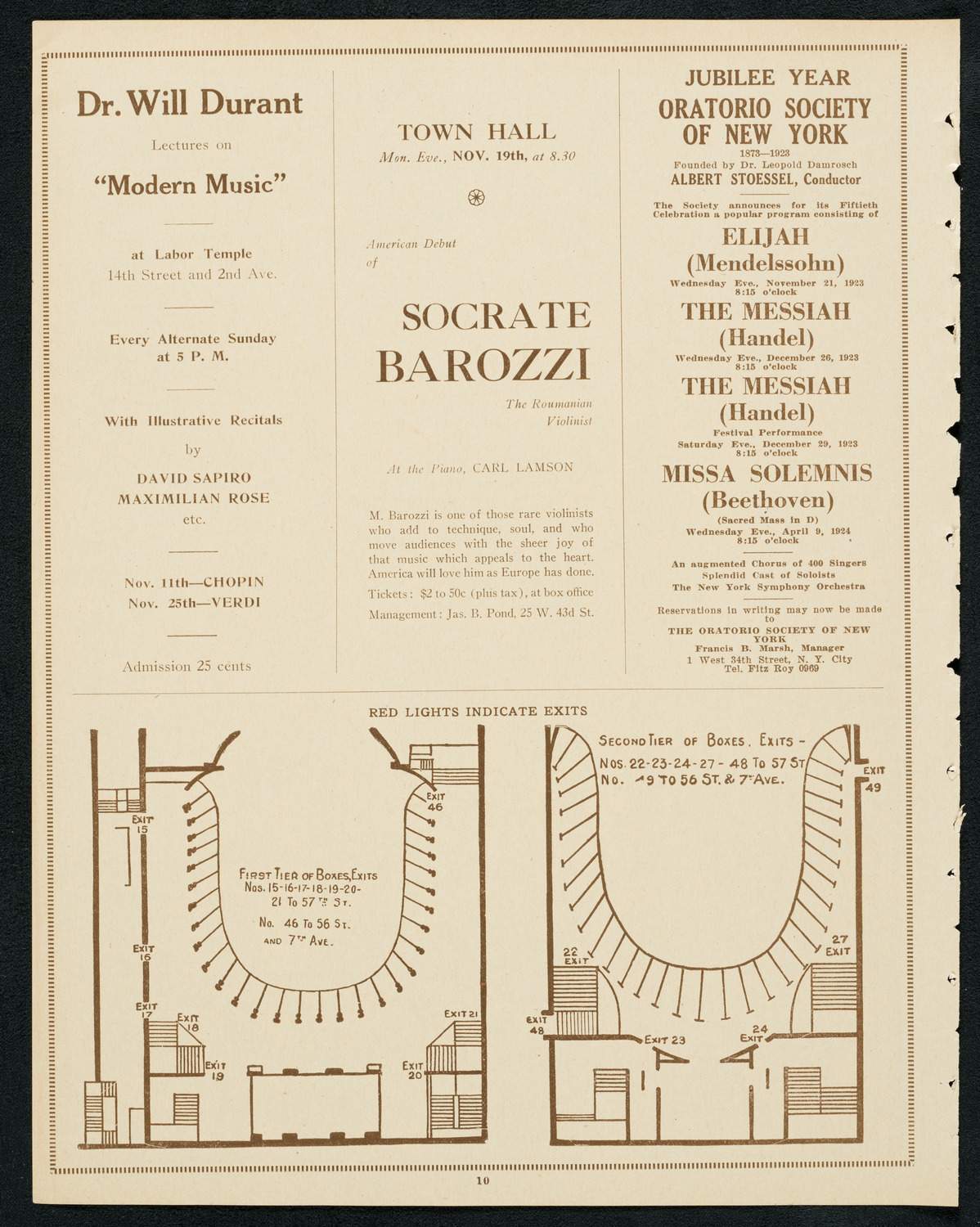 Ethel Leginska, Piano, November 7, 1923, program page 10