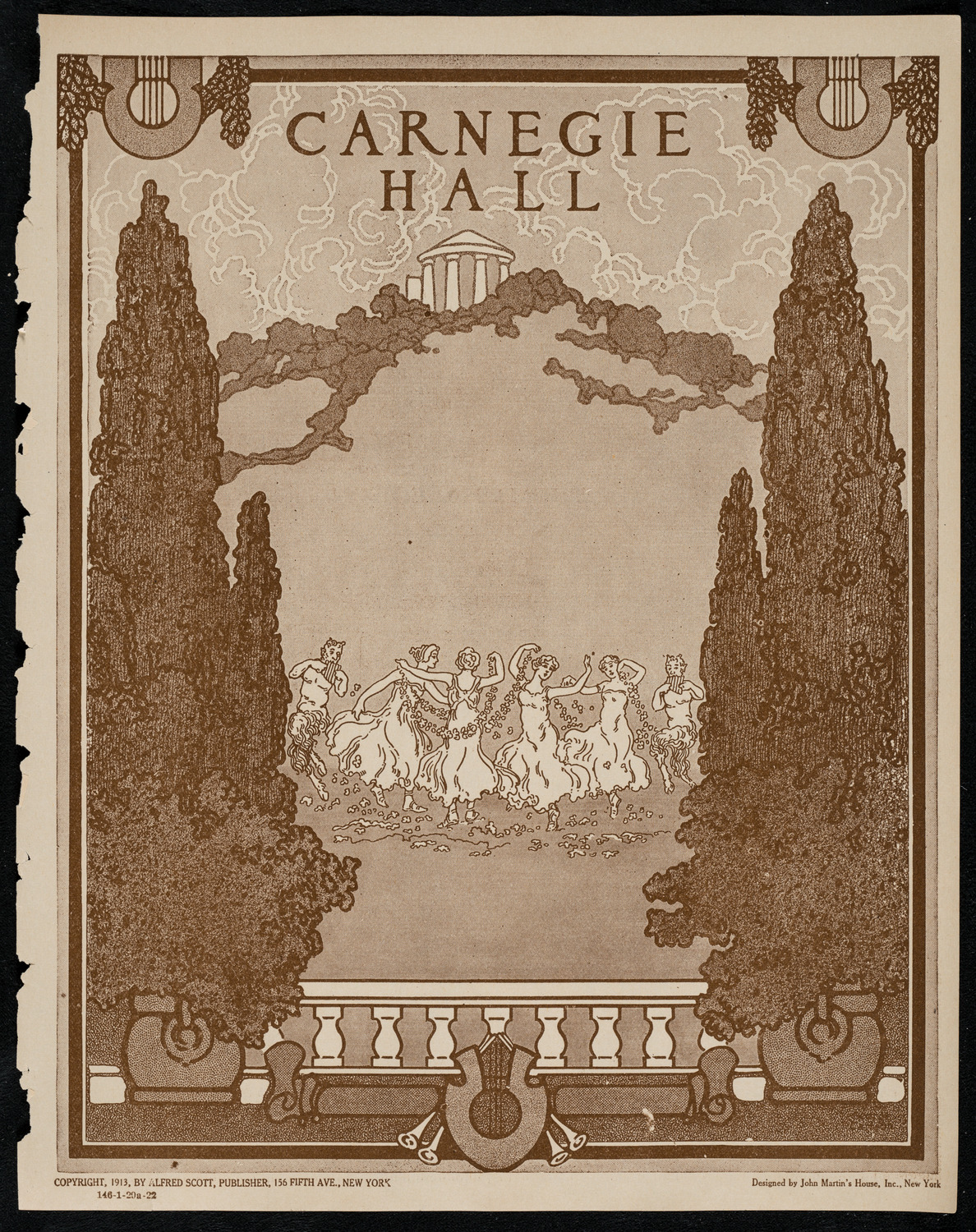 New York Philharmonic, January 29, 1922, program page 1