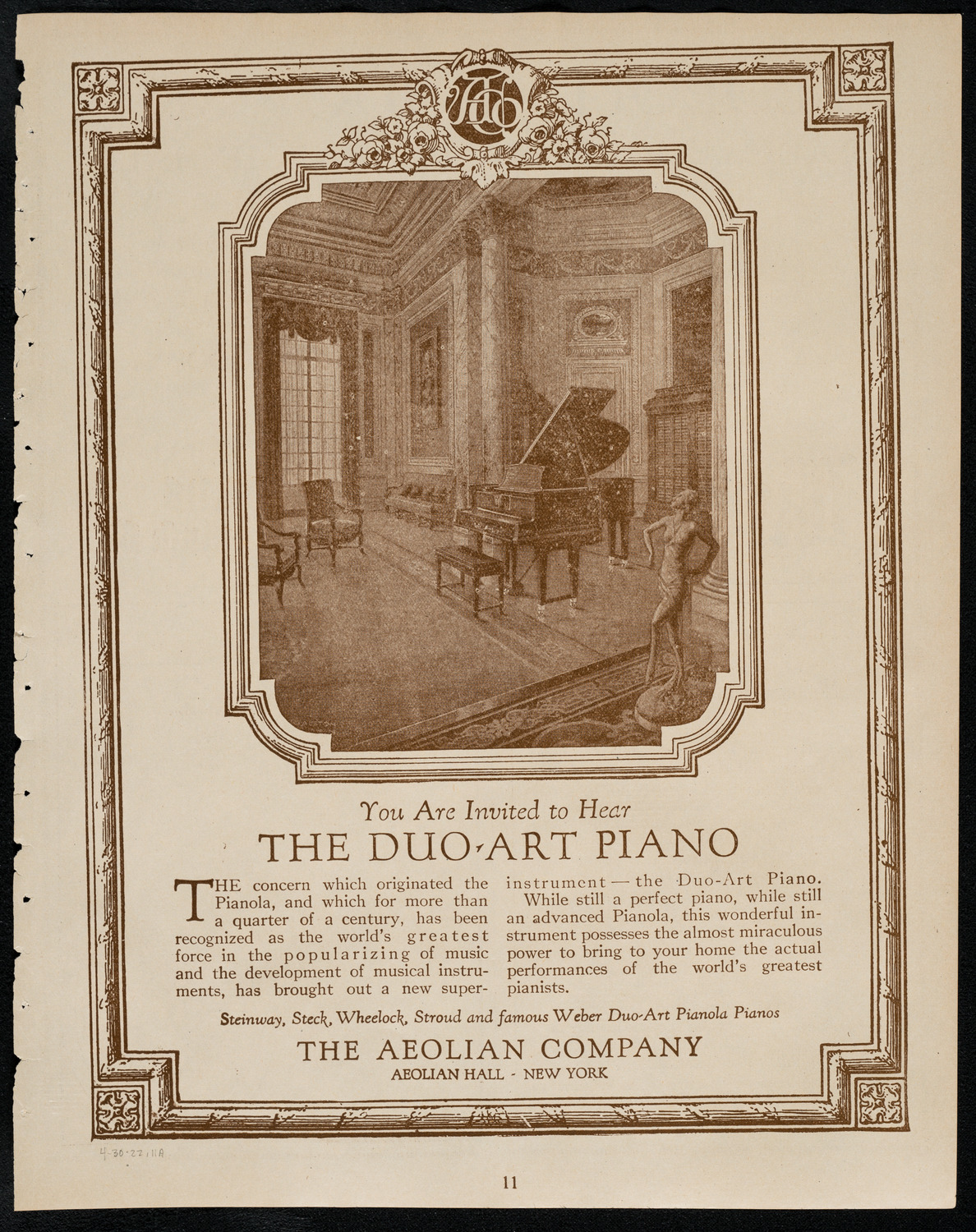 Salvation Army Gathering, April 30, 1922, program page 11