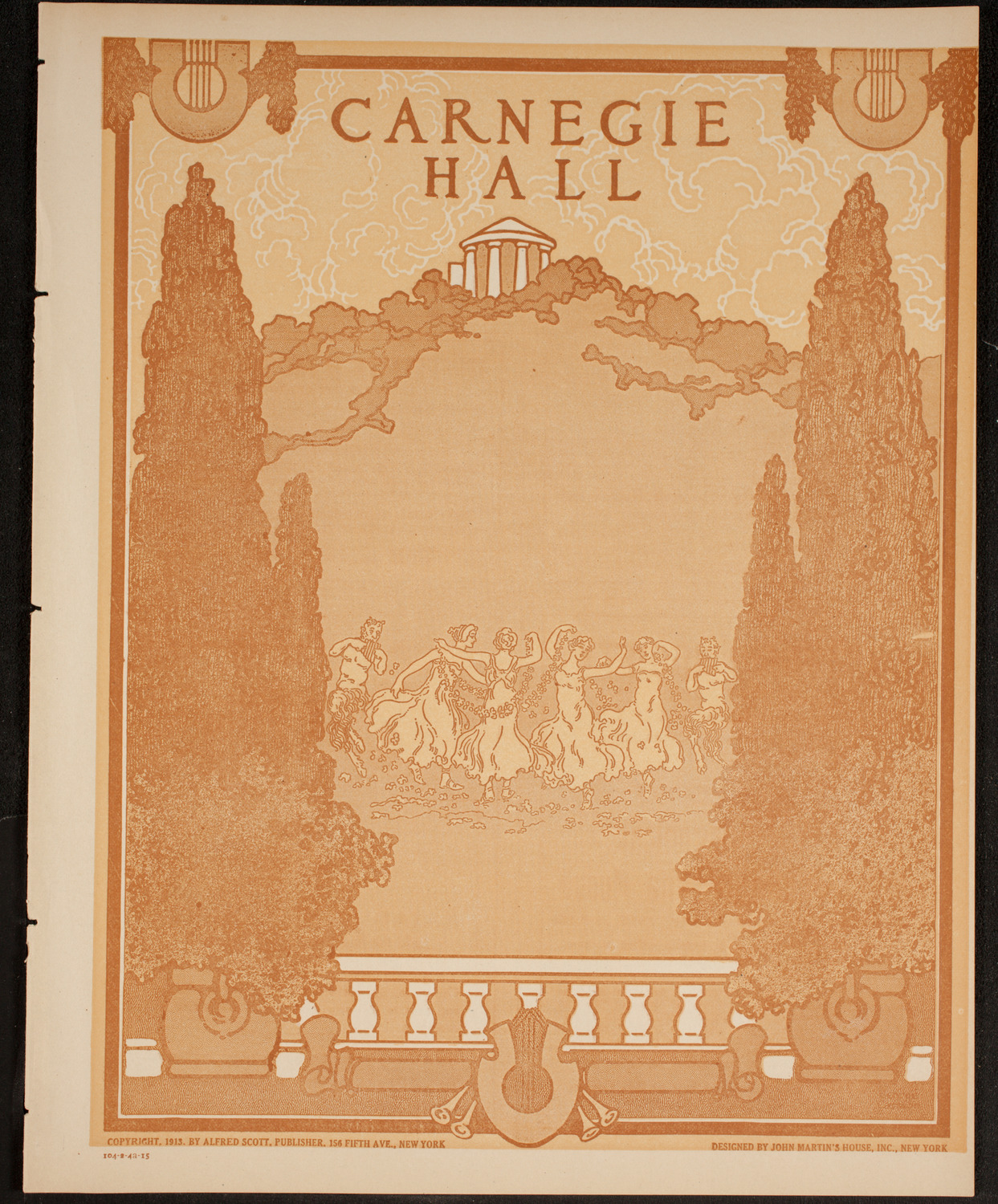 New York Symphony Orchestra, February 4, 1915, program page 1