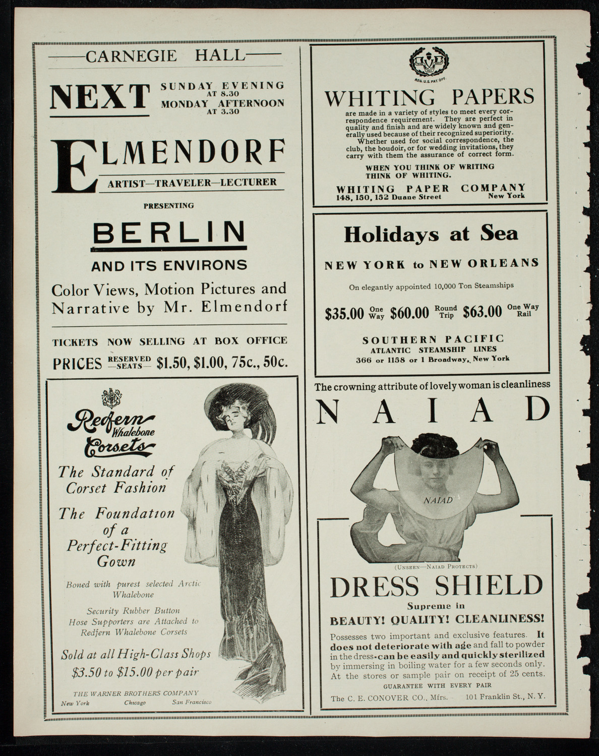 Russian Symphony Society of New York, November 17, 1910, program page 2