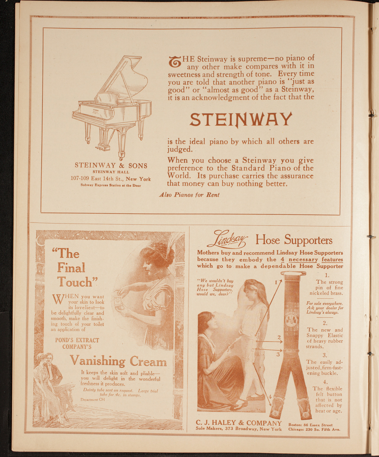 Leonard Borwick, Piano, November 24, 1914, program page 4