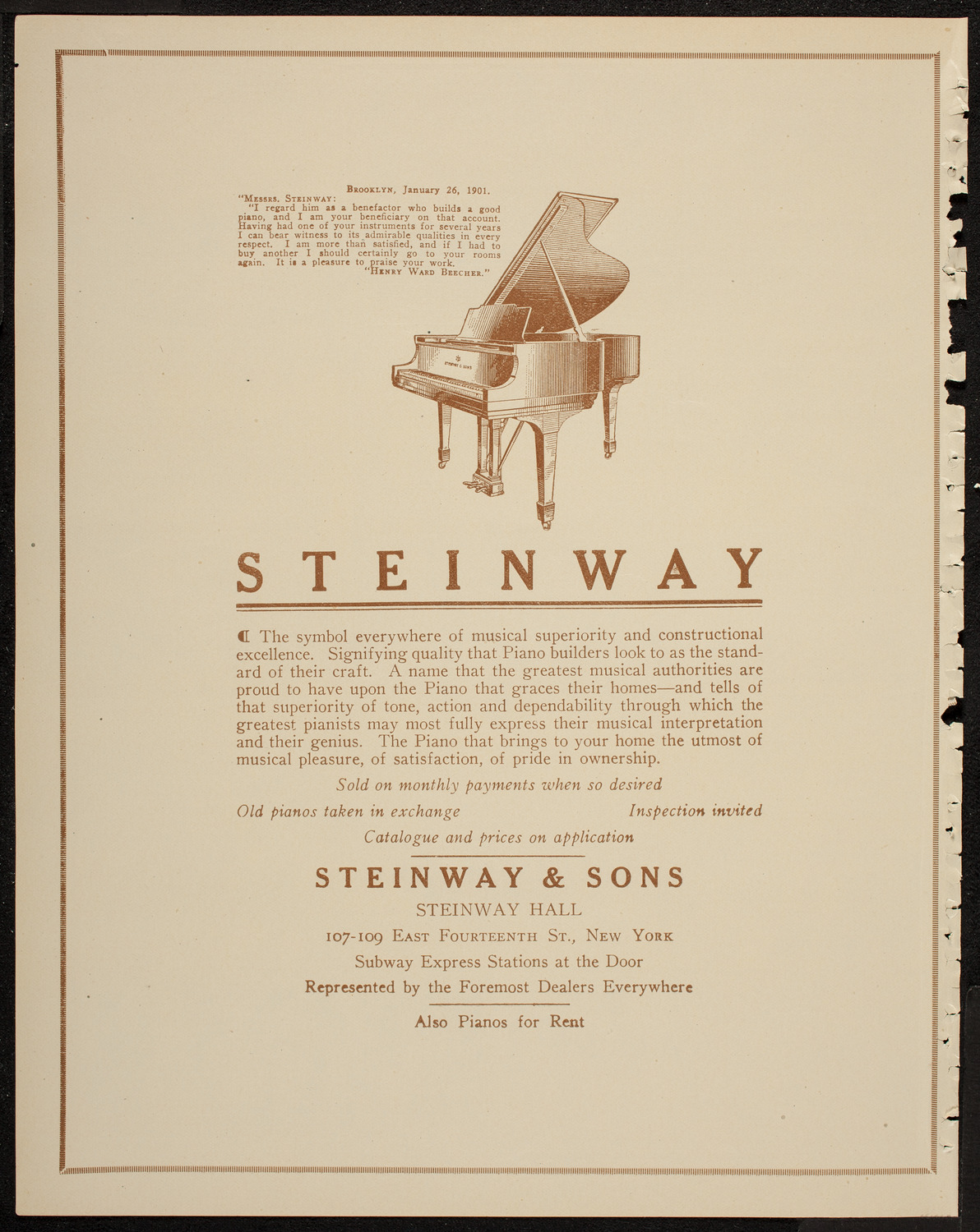 Josef Shlisky, Tenor, and Eddy Brown, Violin, May 16, 1920, program page 4