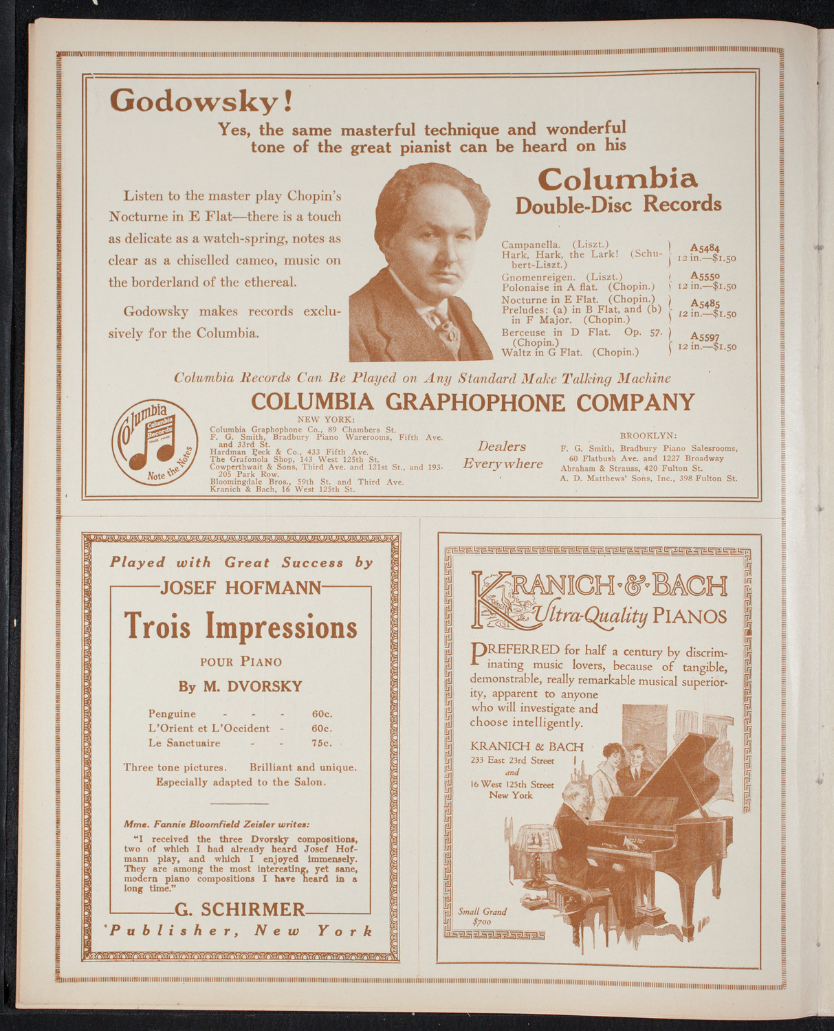 Elmendorf Lecture: Holland, November 15, 1915, program page 6