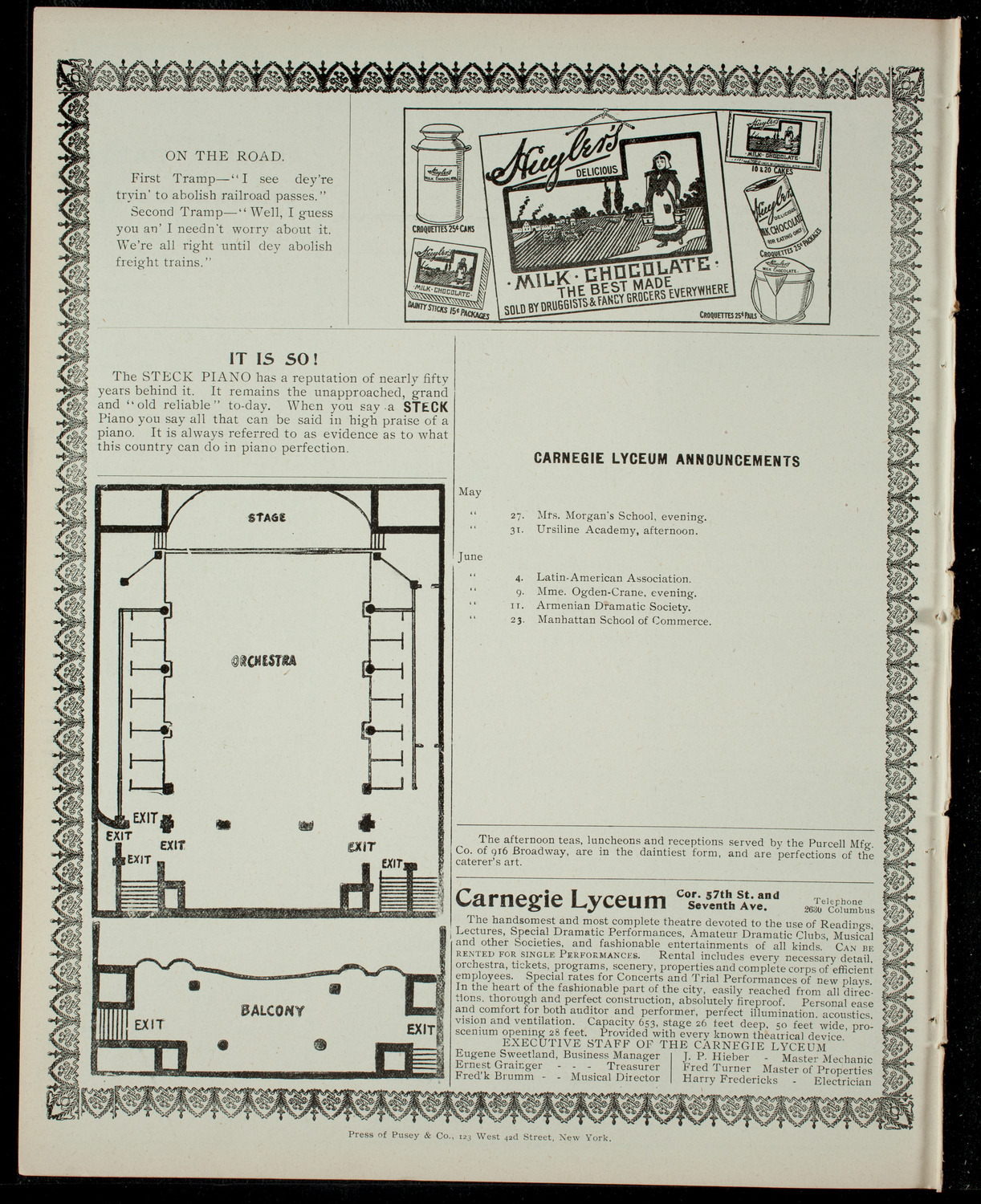 Concert by Pupils of Mrs. Leslie Morgan's School, May 26, 1904, program page 4