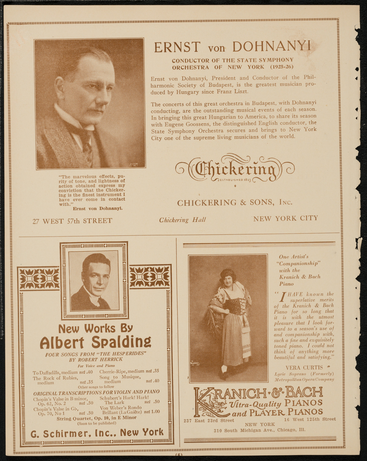 Christine Dobbins' Dancers, April 22, 1925, program page 6