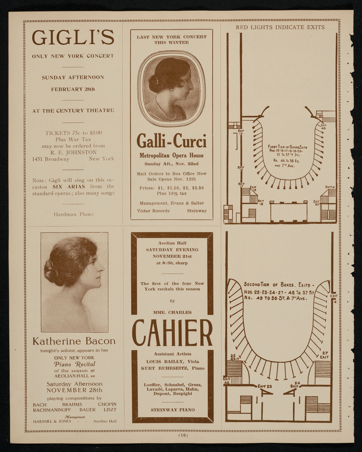 Lea Luboshutz, Violin, November 21, 1925, program page 10