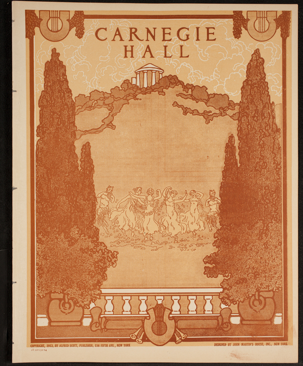 New York Philharmonic, November 13, 1914, program page 1