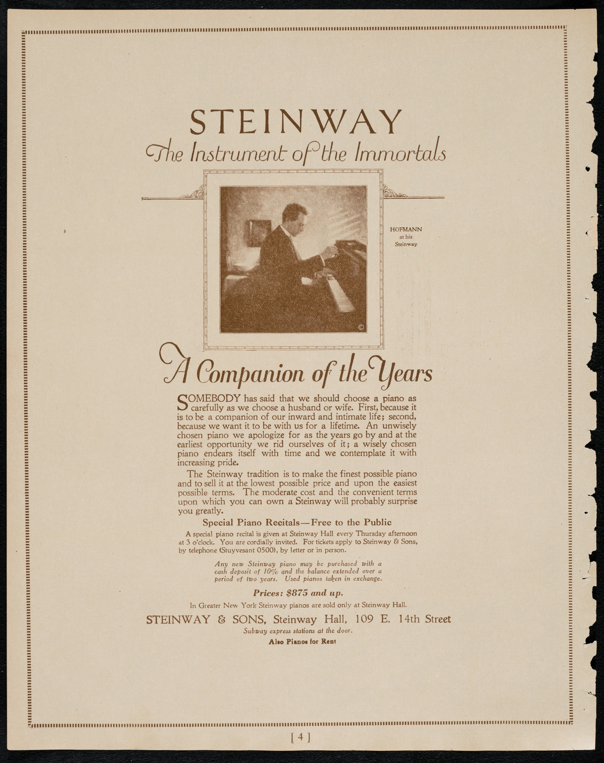 Don Rinardi Fuchs, Tenor, February 11, 1922, program page 4