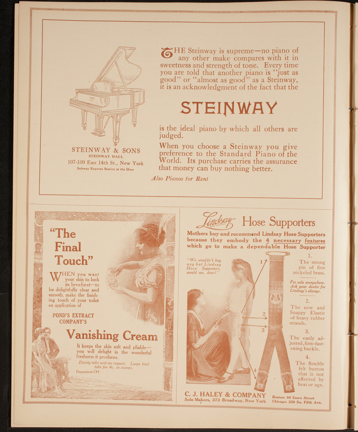 New York Philharmonic, November 15, 1914, program page 4