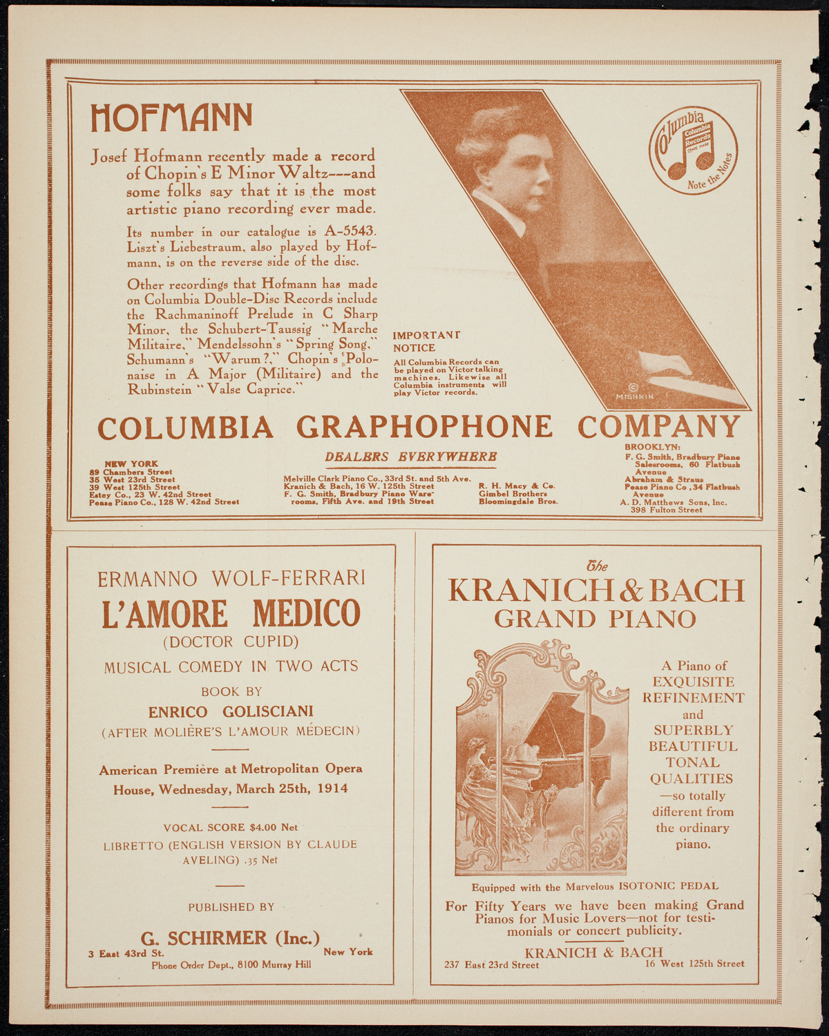 The Ellery Band, April 28, 1914, program page 6