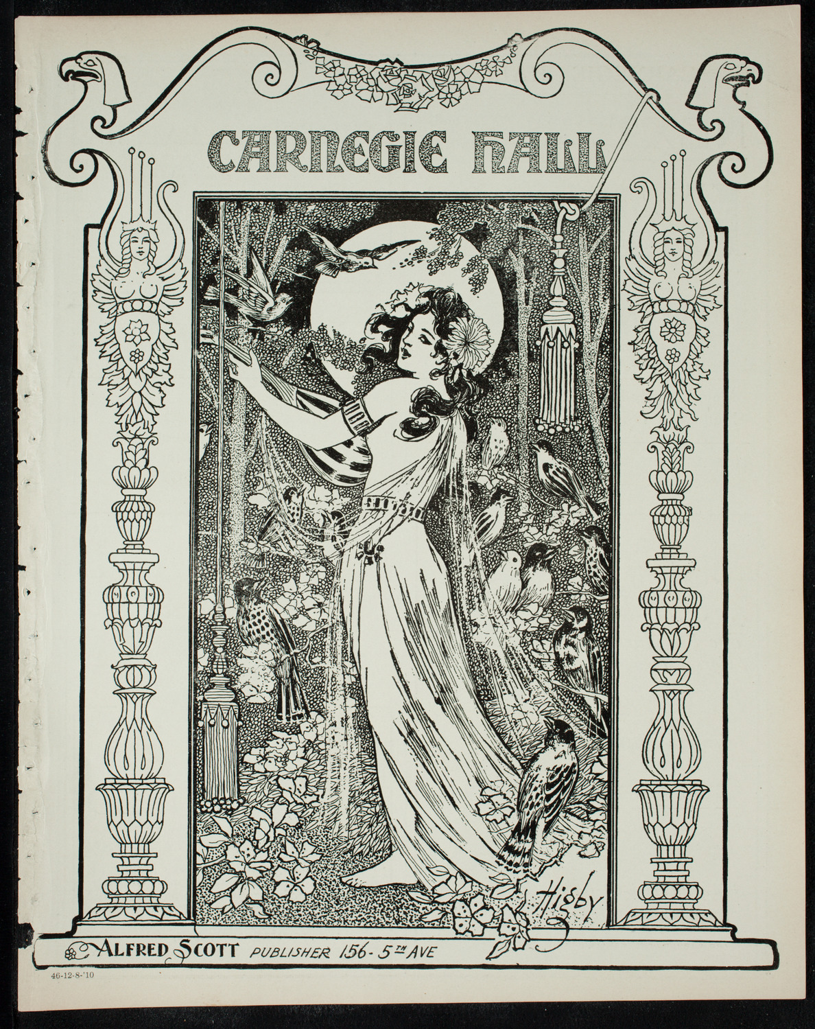 Boston Symphony Orchestra, December 8, 1910, program page 1