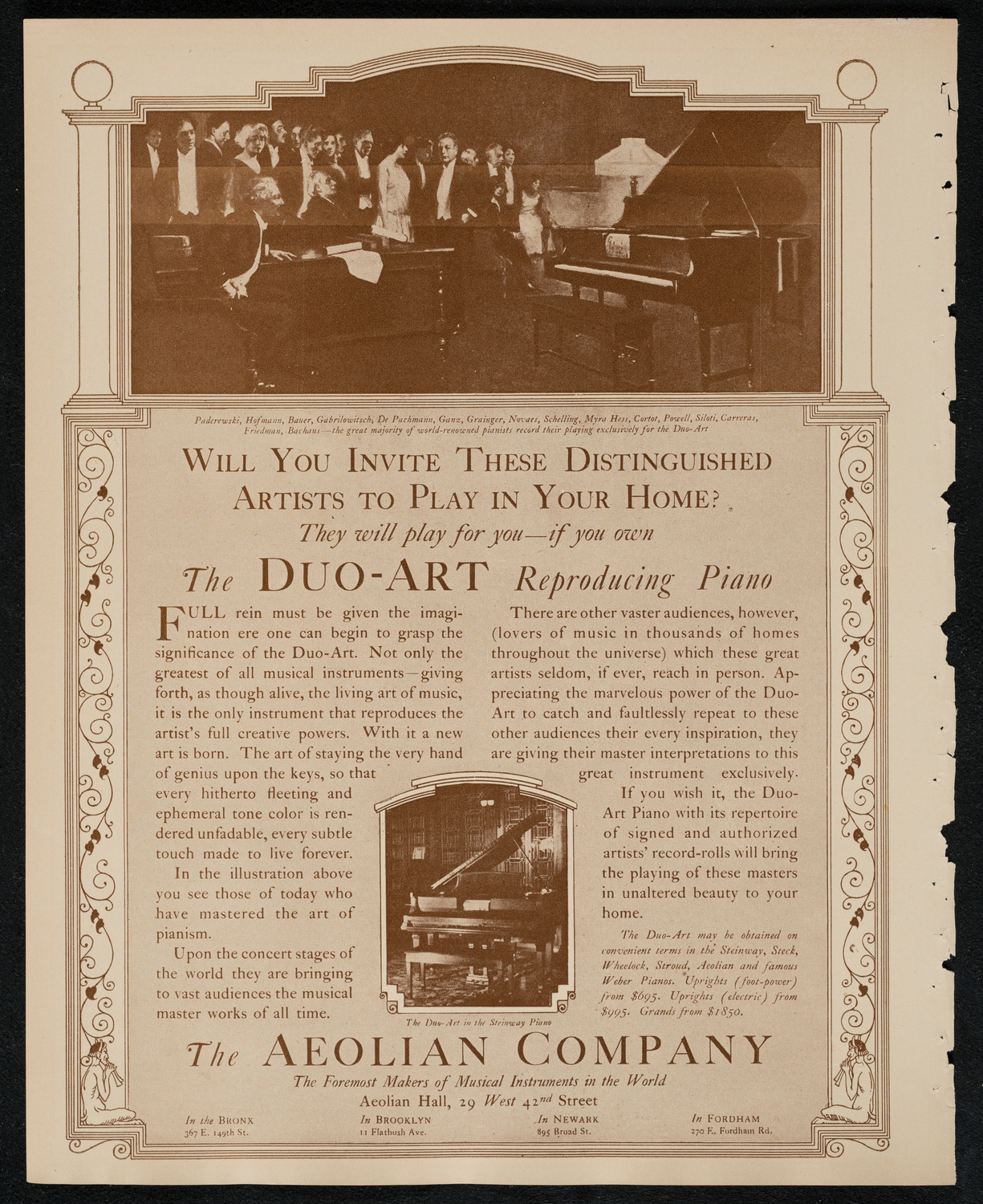 Sergei Rachmaninoff, Piano, November 30, 1924, program page 2