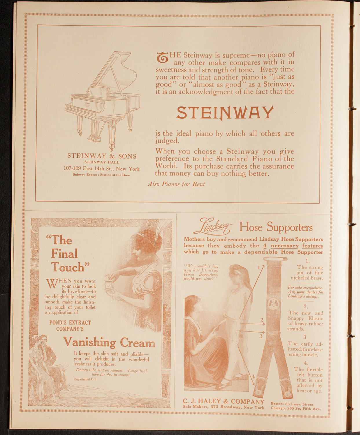 Co-Operative Symphony Orchestra, November 14, 1914, program page 4