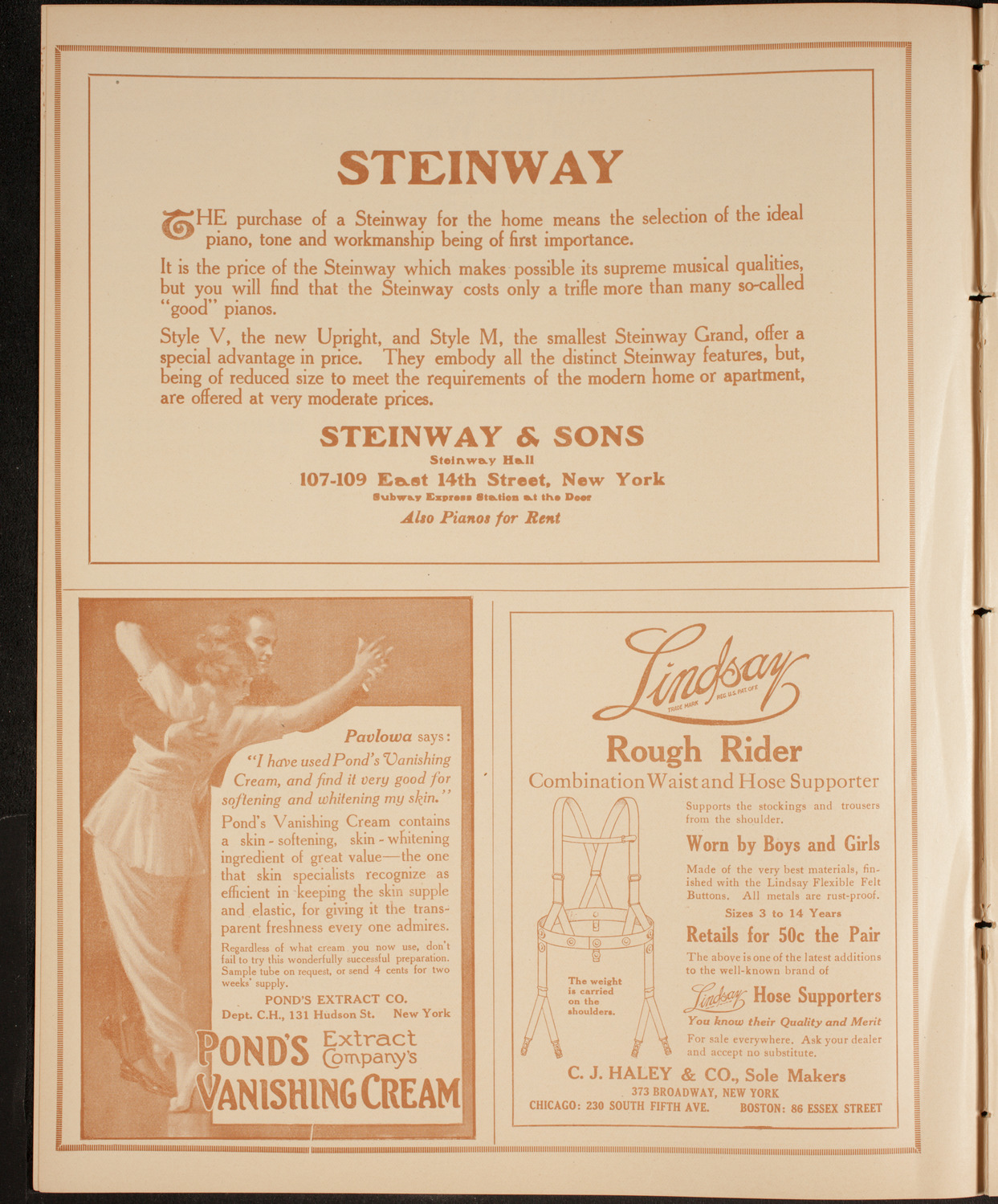 New York Symphony Orchestra, February 4, 1915, program page 4
